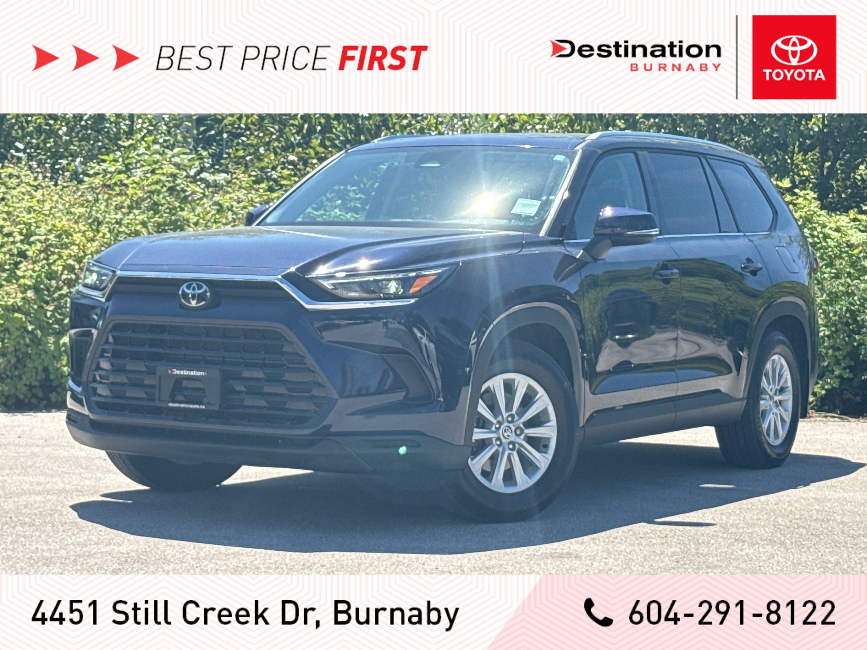2024 Toyota Grand Highlander Hybrid XLE AWD - Local, One Owner, Certified!