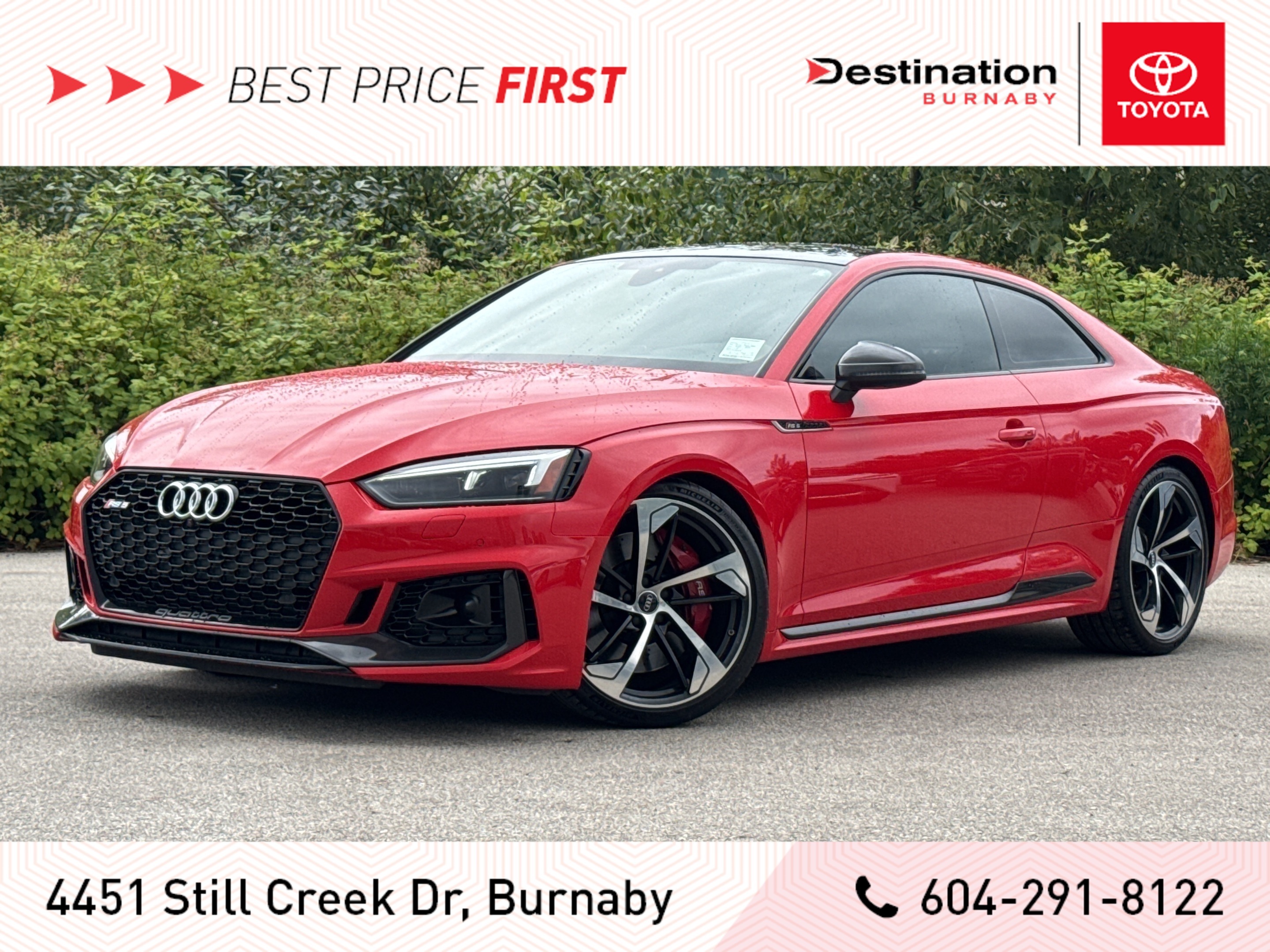2018 Audi RS 5 Coupe Quattro - Rare, Local, No Accidents, Fully Loaded!