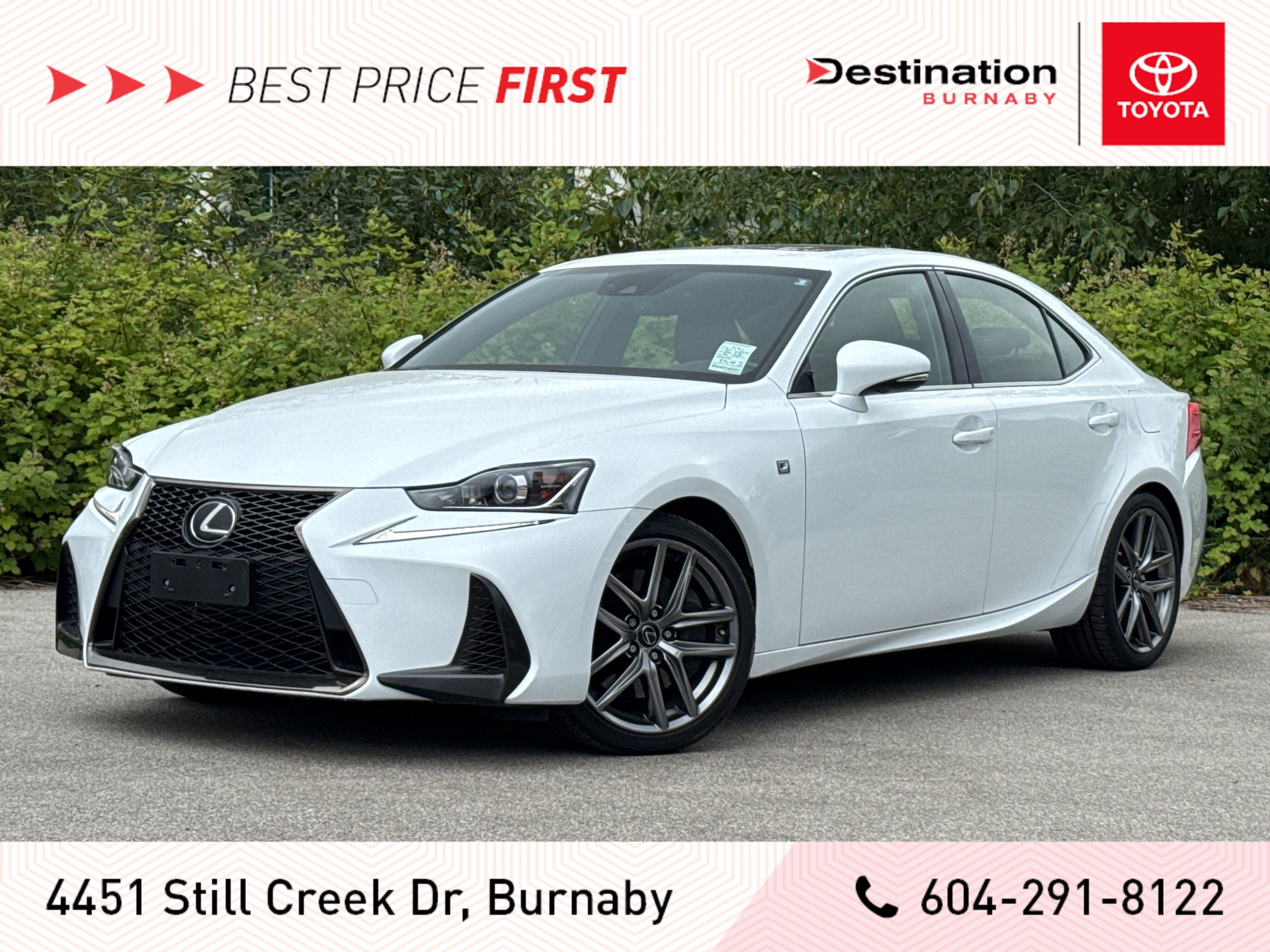 2017 Lexus IS 300 F-Sport 2 AWD - Local, One Owner, Loaded!