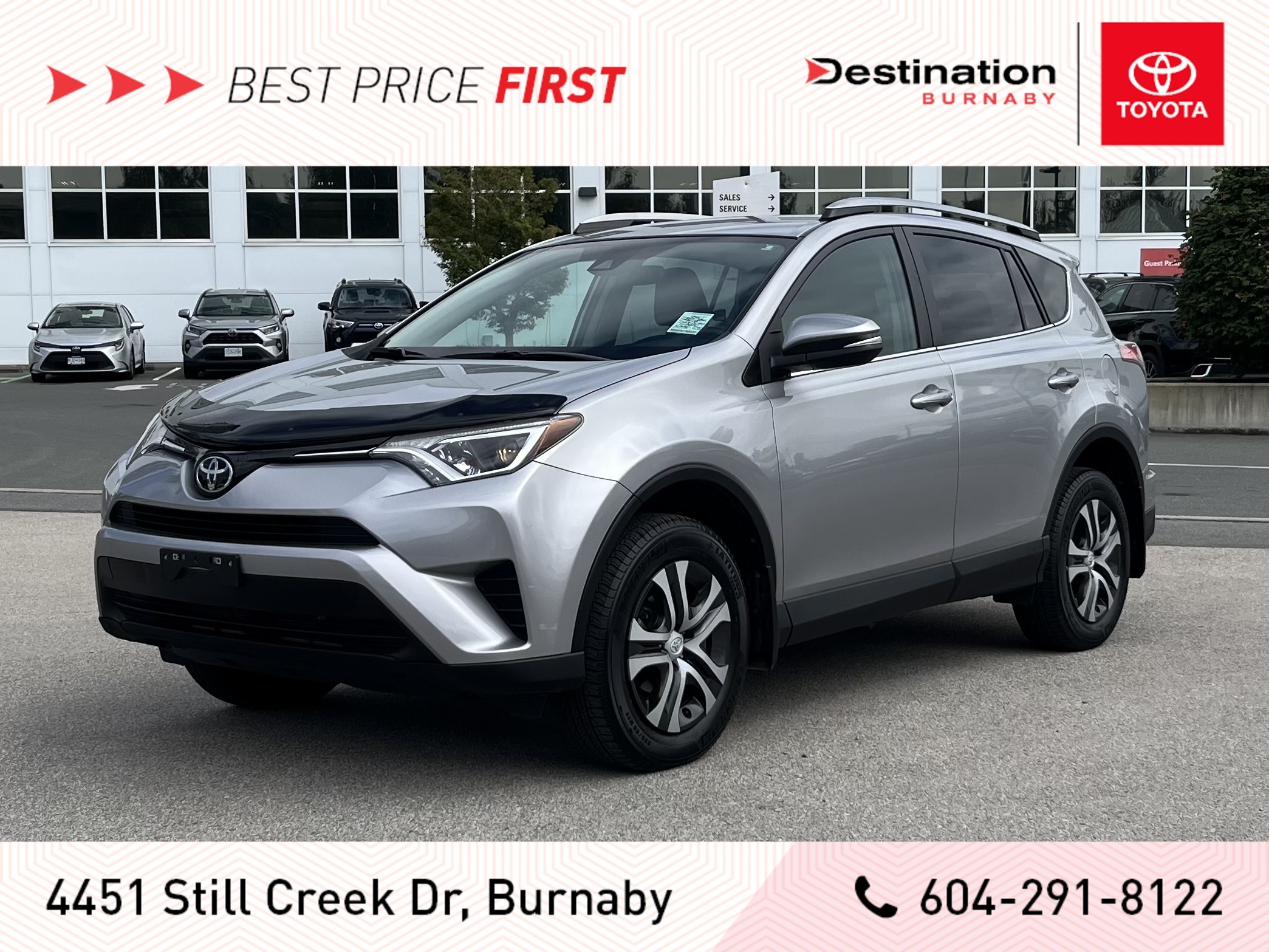 2017 Toyota RAV4 LE AWD, Local, Low Kms