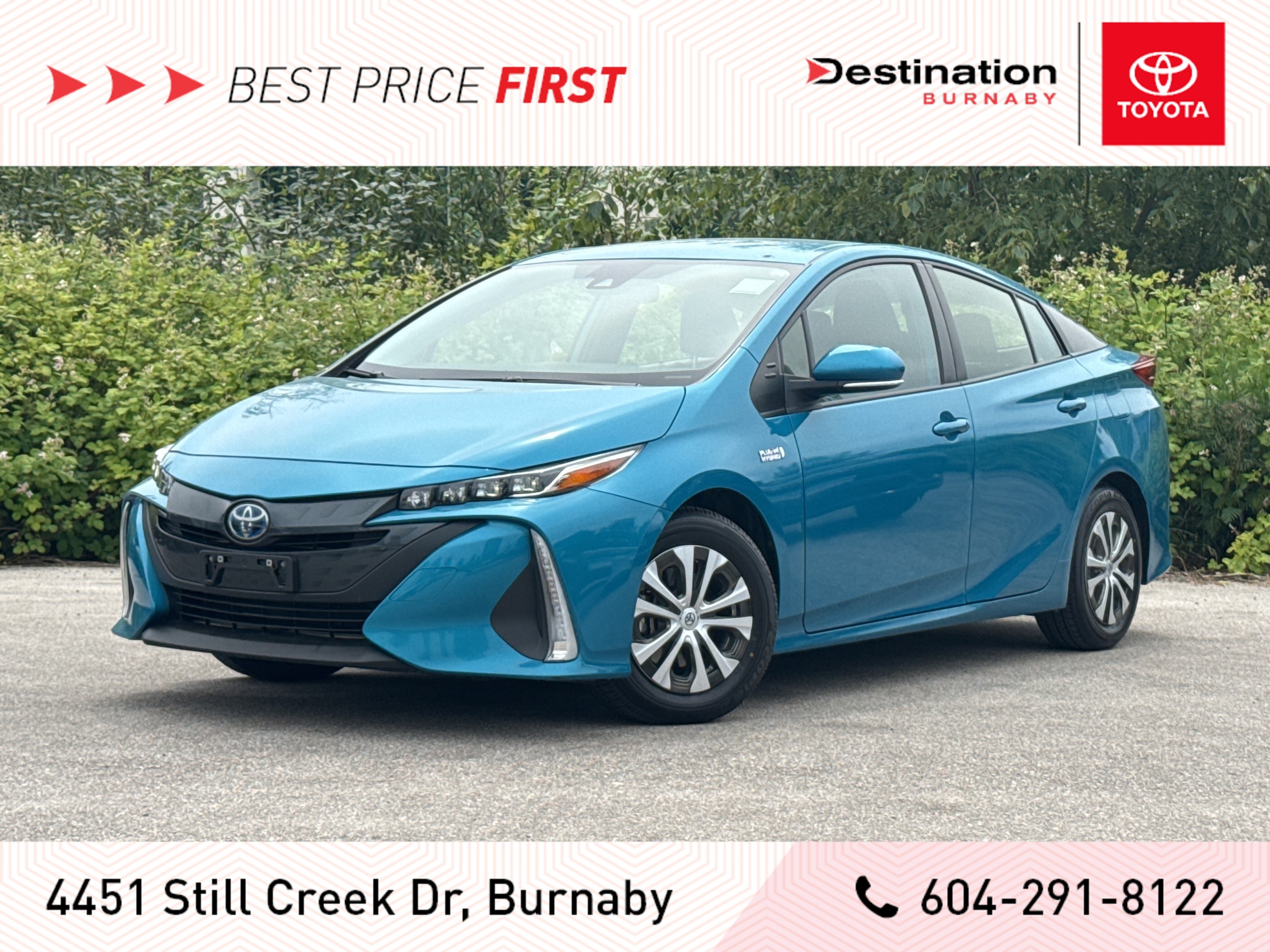 2021 Toyota Prius Prime Auto - Local, One Owner, No Accidents, Certified!