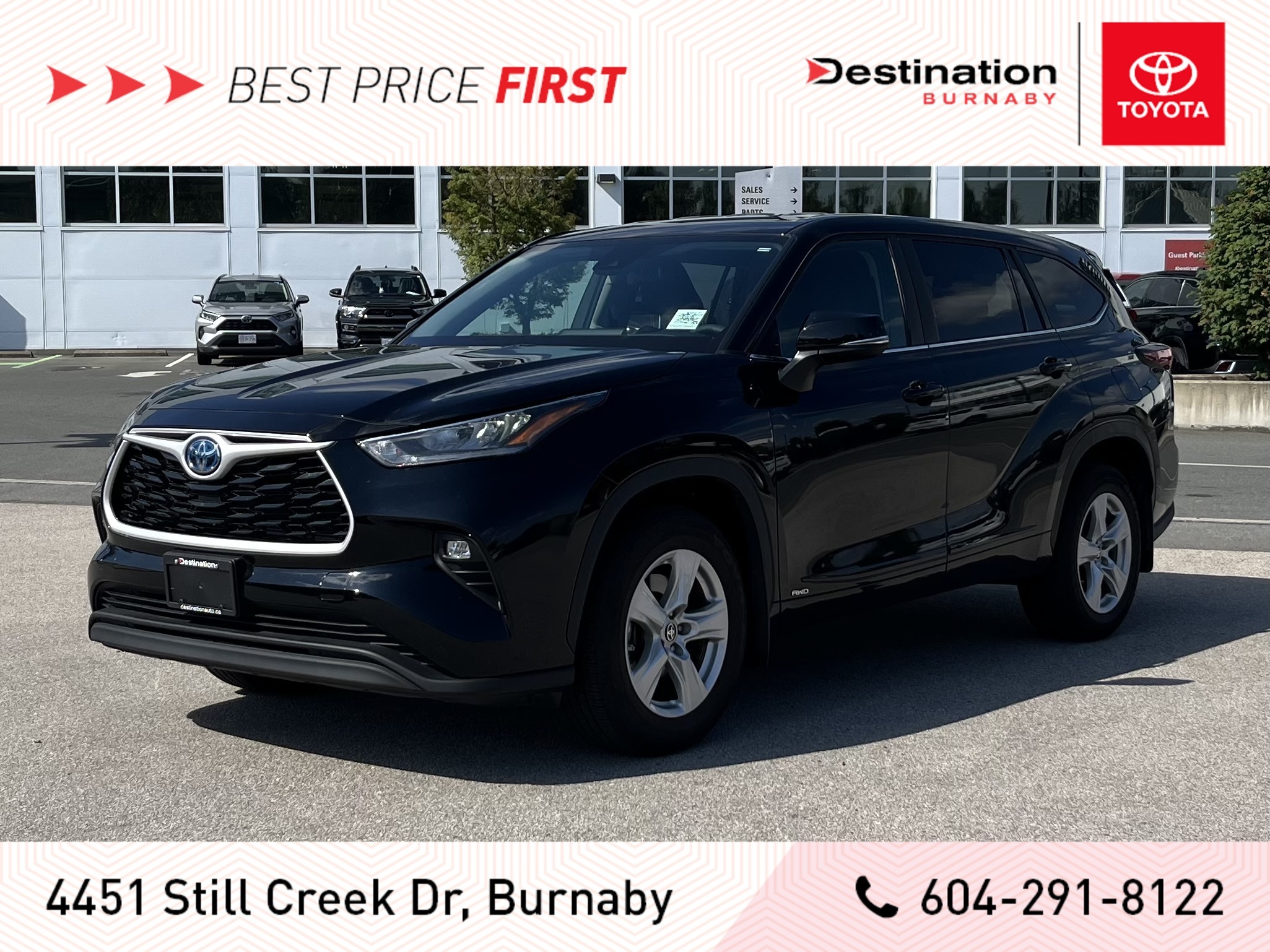 2024 Toyota Highlander Hybrid LE, Like New, Low Kms, No accidents