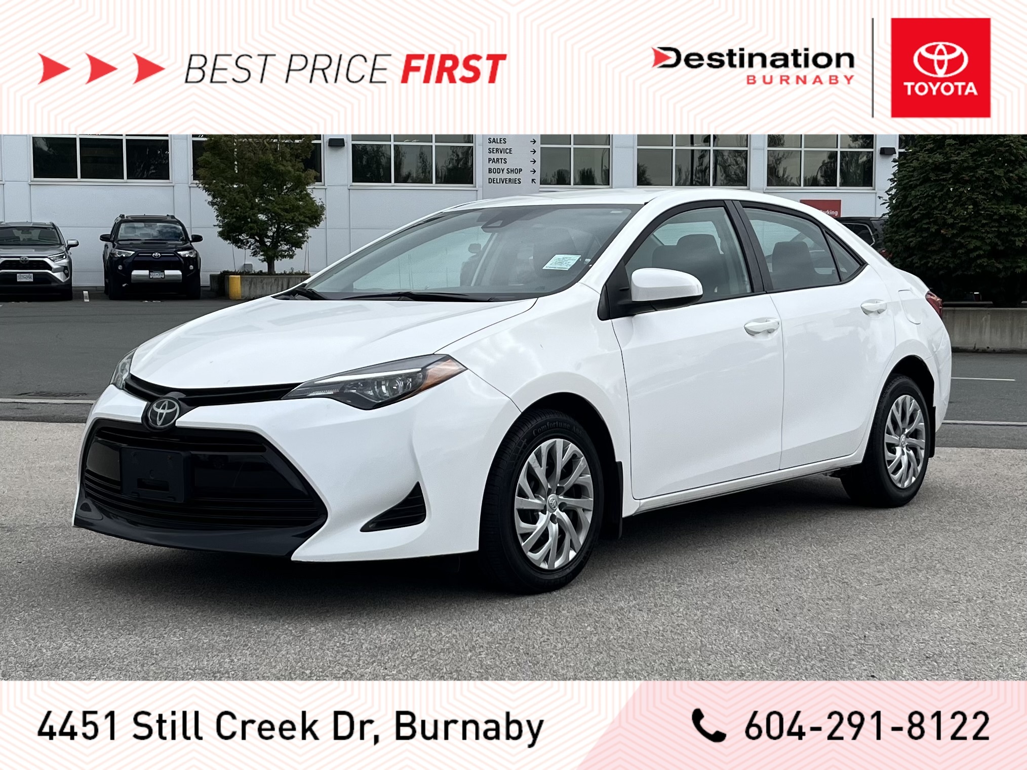 2019 Toyota Corolla LE CVT, Low Kms, Well-maintained