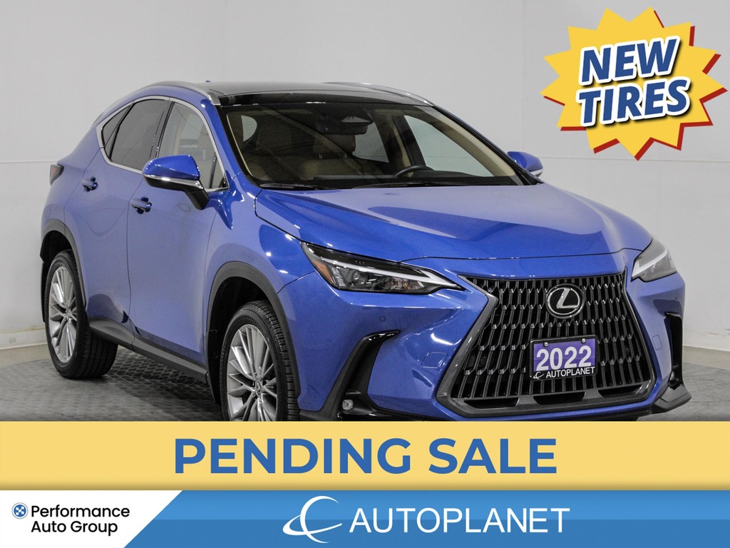 2022 Lexus NX 350h Luxury AWD, Hybrid, Pano Roof, Back Up Cam!