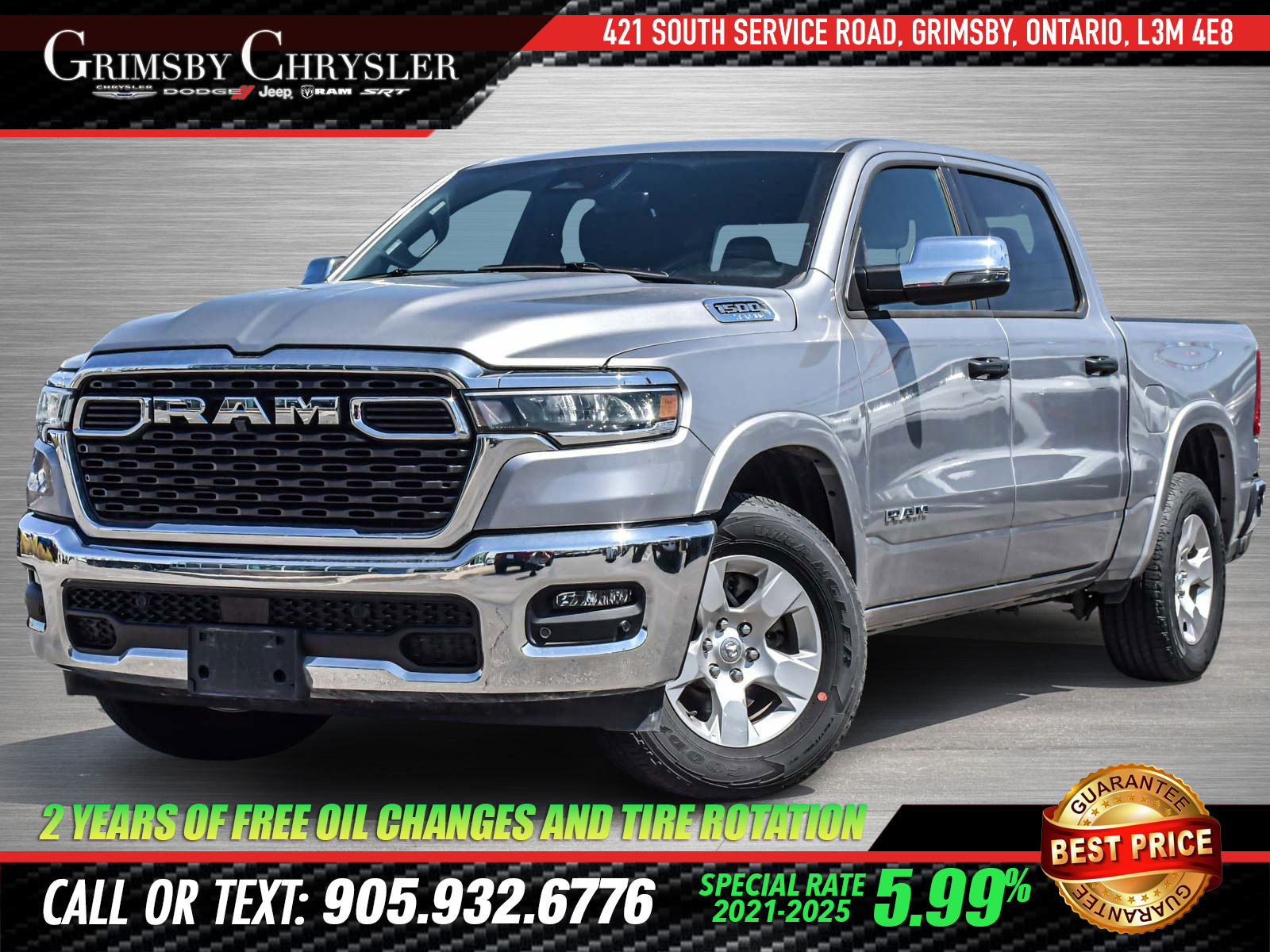 2025 Ram 1500 Big Horn CREW | 3.6L V6 | HEATED SEATS | ADAPTIVE 