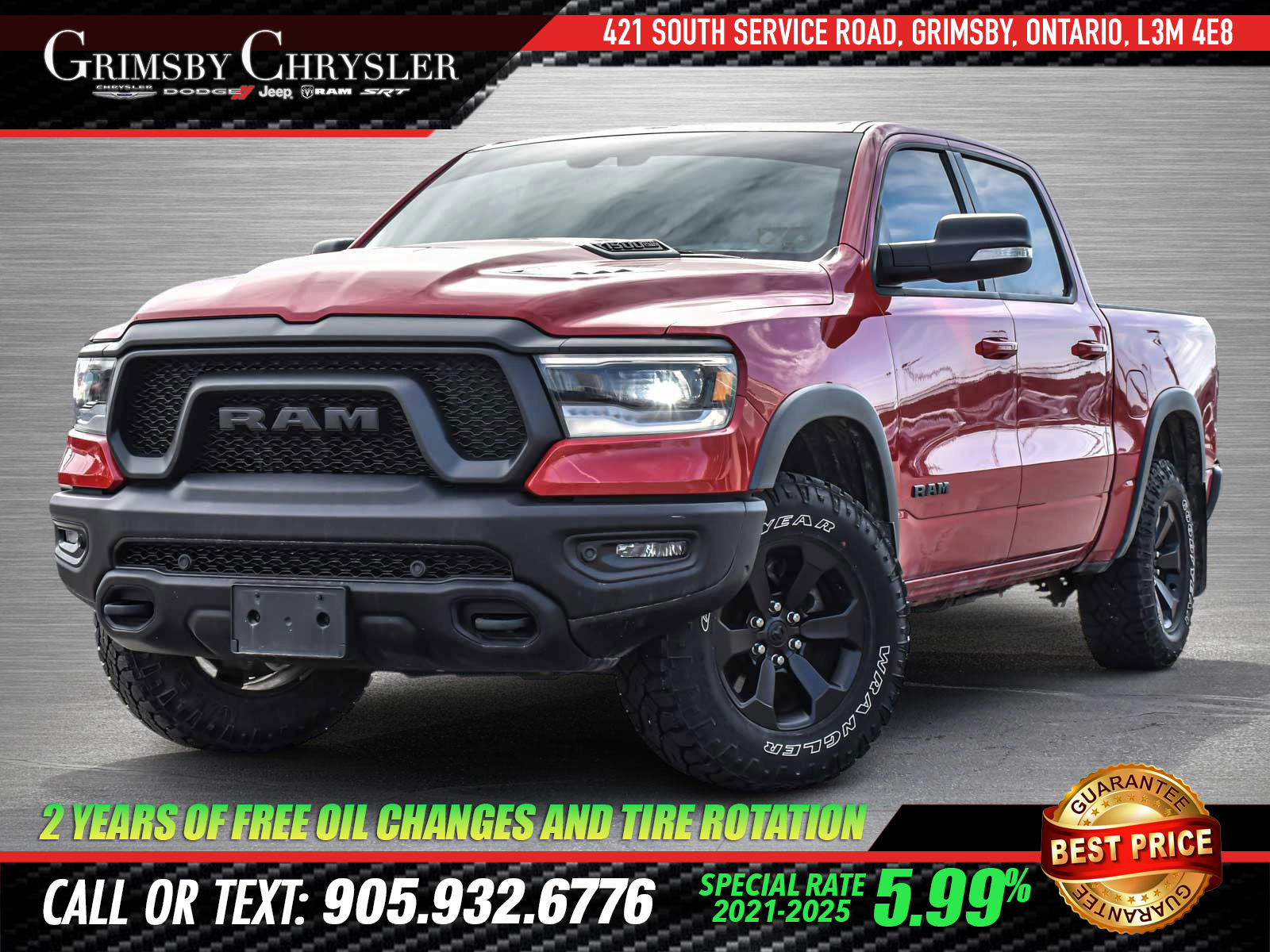2022 Ram 1500 Rebel CREW | HEATED LEATHER SEATS | HEADS UP DISPL