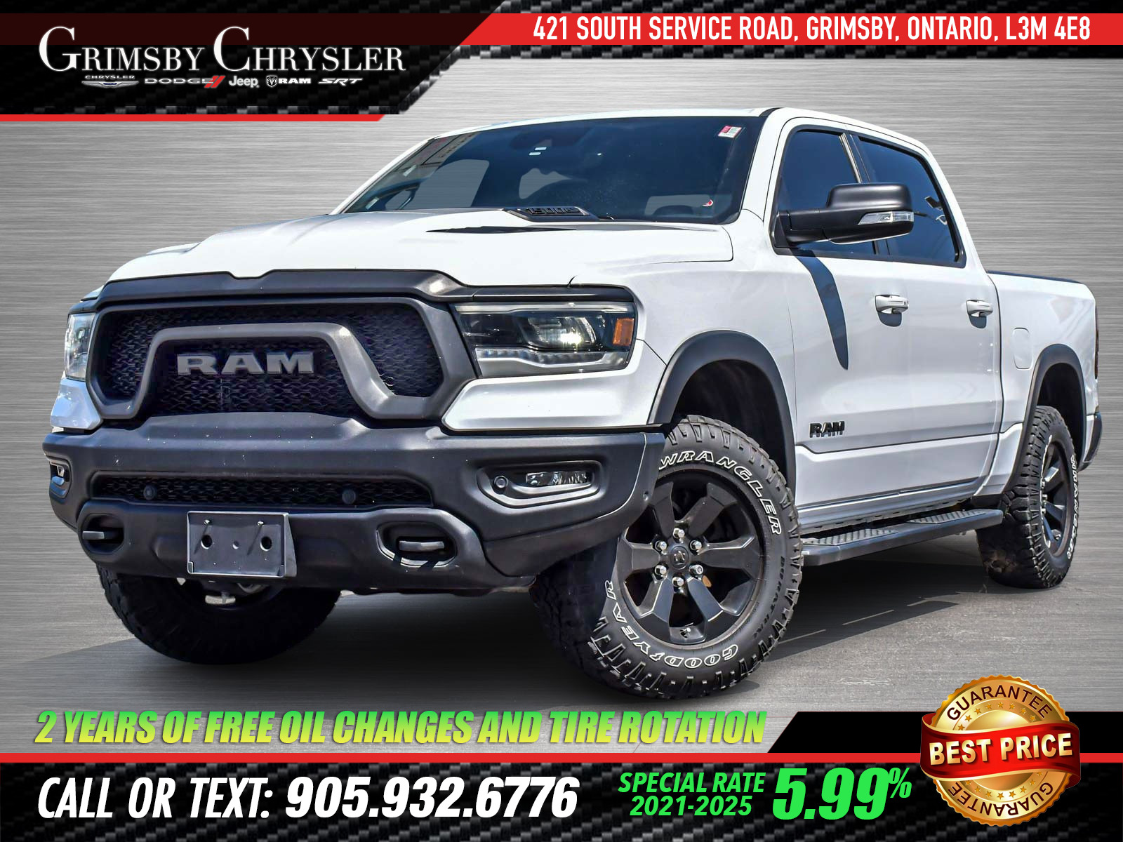 2021 Ram 1500 Rebel Bright White | 5.7L HEMI V8 | REBEL NIGHT ED