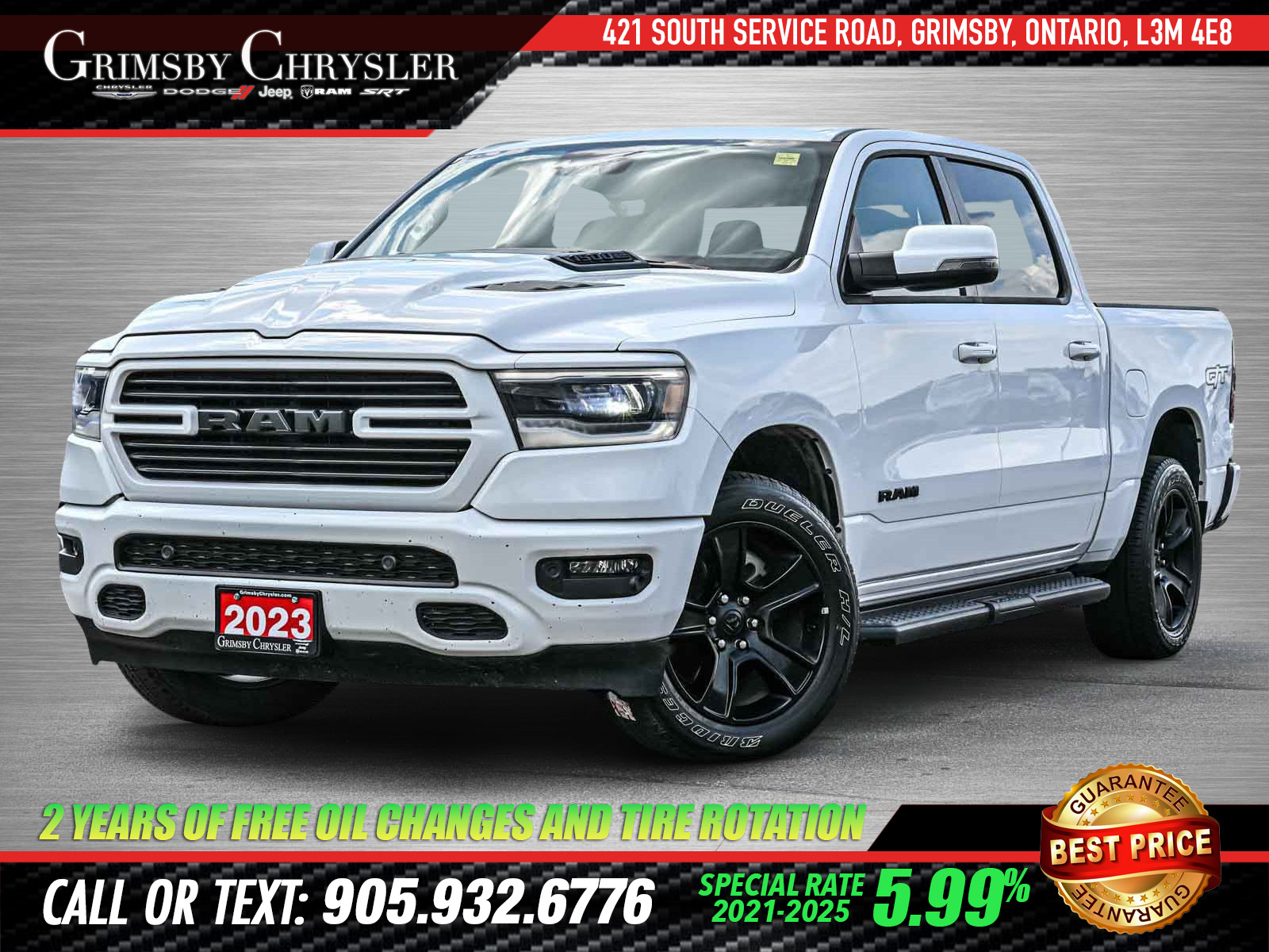 2023 Ram 1500 Sport CREW | G/T PKG | HEATED/VENTED SEATS | HITCH