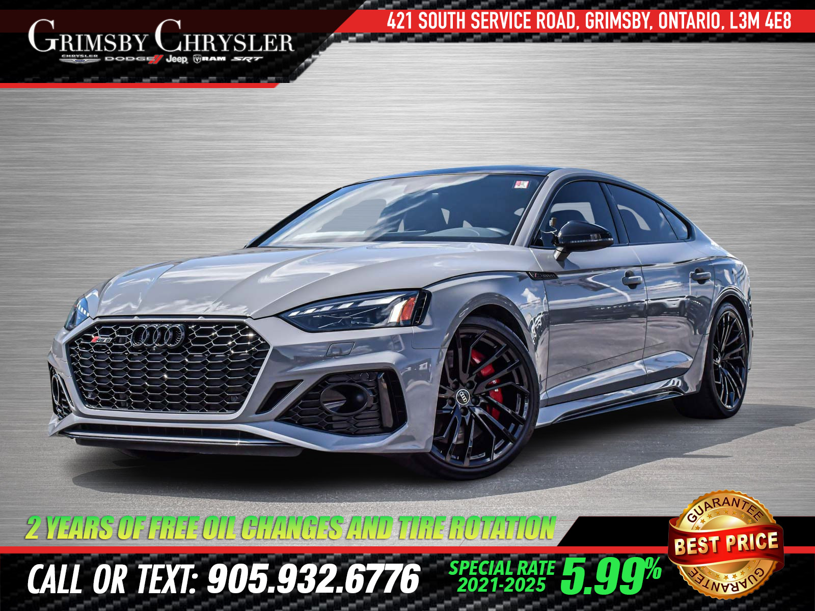 2024 Audi RS 5 2.9 NARDO GREY | HEATED LEATHER SEATS | BANG & OLU