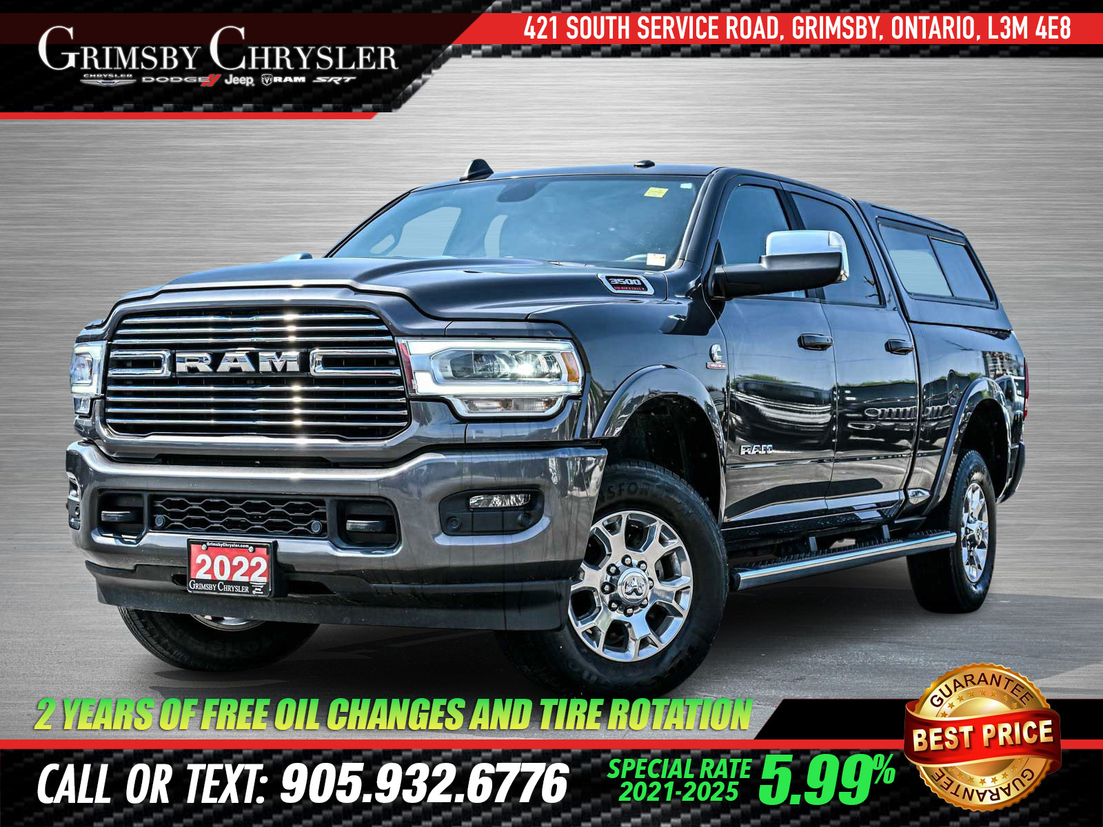 2022 Ram 3500 Laramie CREW | CUMMINS | HEATED/VENTED LEATHER | N