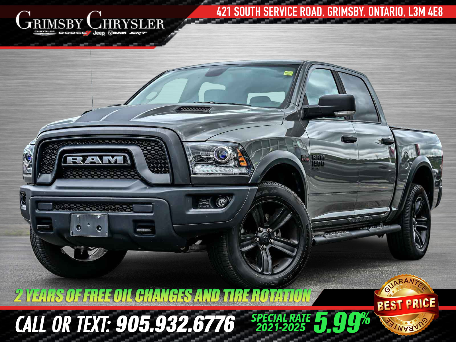 2022 Ram 1500 Classic SLT CREW | CERAMIC GREY EDITION | HEATED BUCKET SE