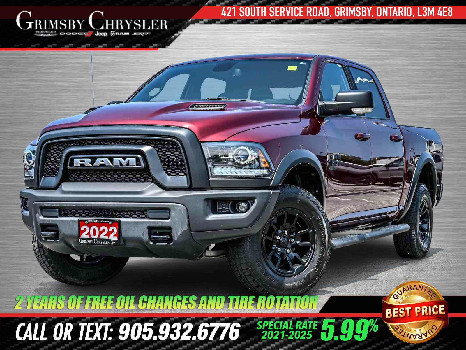 2022 Ram 1500 Classic SLT CREW | HEATED BUCKET SEATS | ALL-TERRAIN PKG |