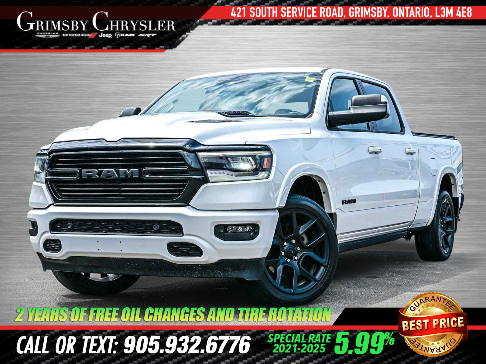 2022 Ram 1500 Laramie CREW | 6'4 BOX | HEATED/VENTED LEATHER | P