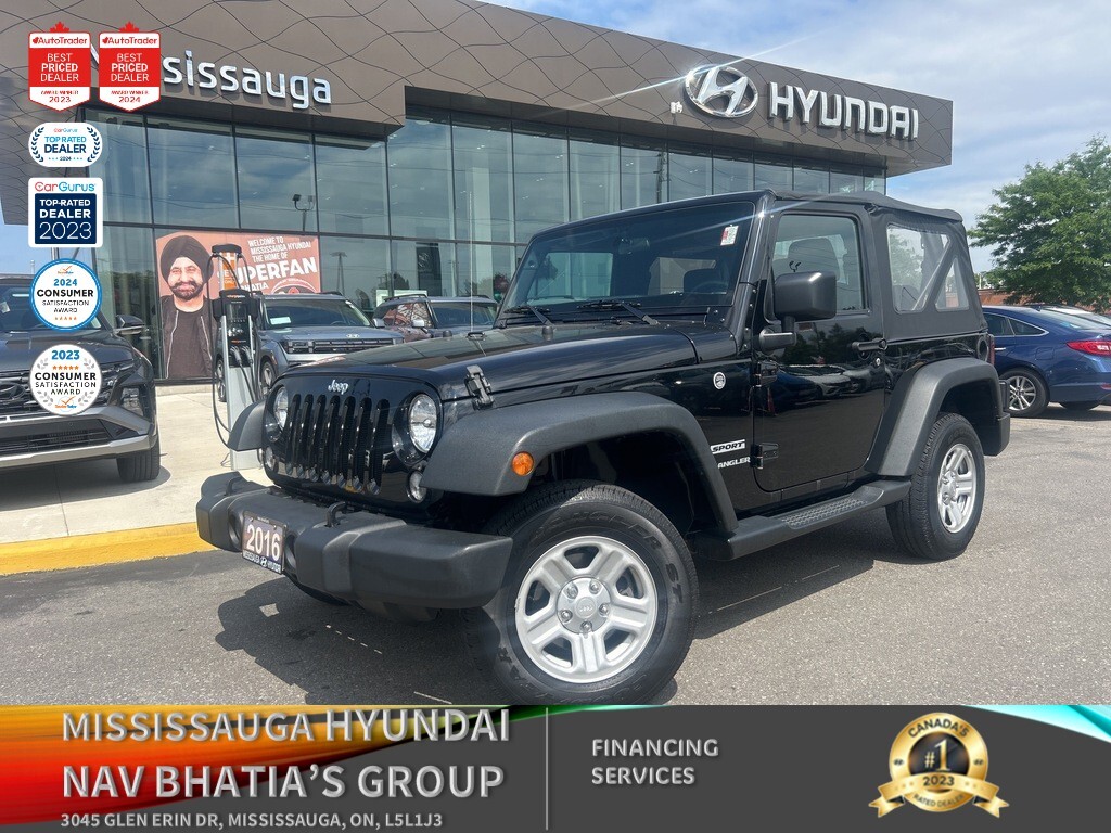 2016 Jeep Wrangler 4WD | 2dr Sport | Manual | GREAT CONDITION/LOW KMS