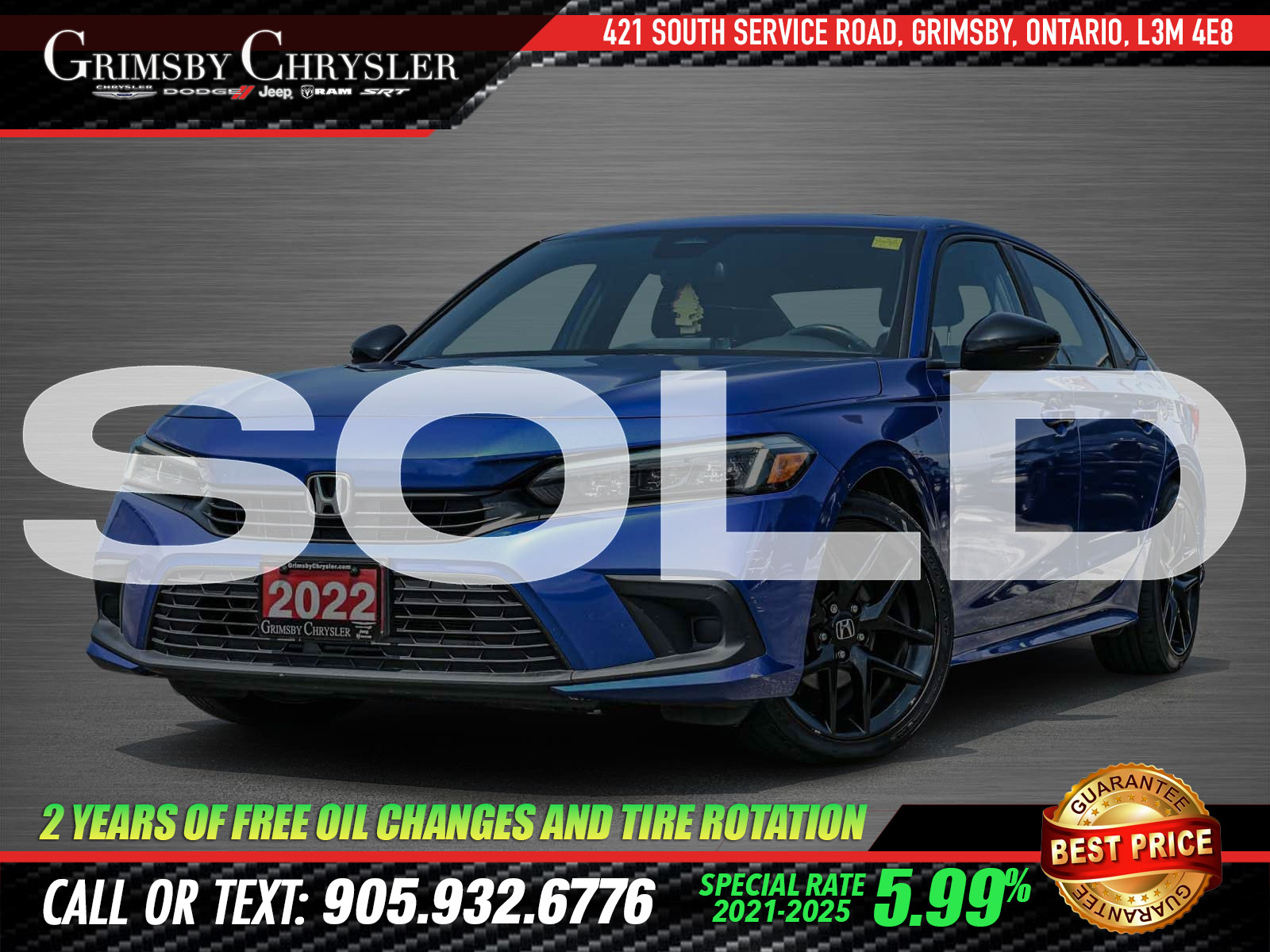 2022 Honda Civic Sport SOLD BY PATTY - THANK YOU!!