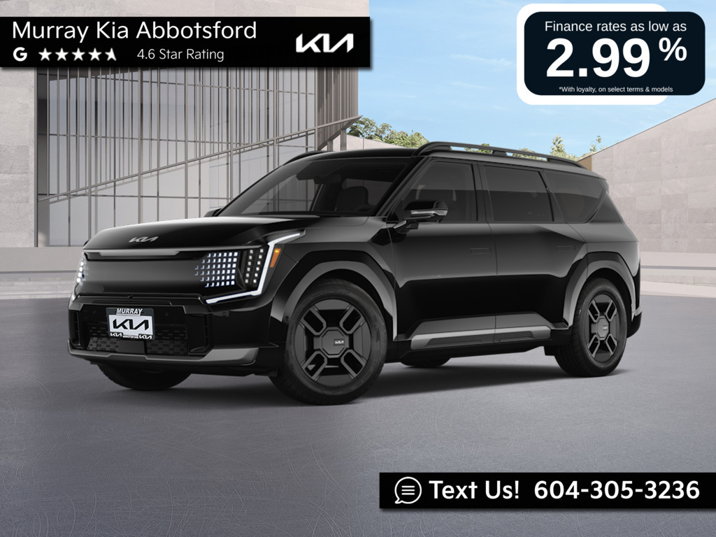 2026 Kia EV9 LAND W/PLUS PACKAGE Aurora Black Pearl
