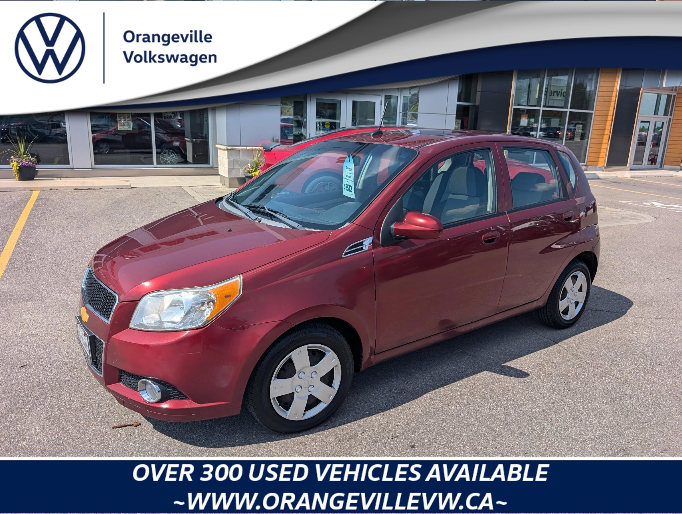 2010 Chevrolet Aveo LT w/2LTLT HATCH, 1.6L, AUTOMATIC, SUNROOF, LOW KM