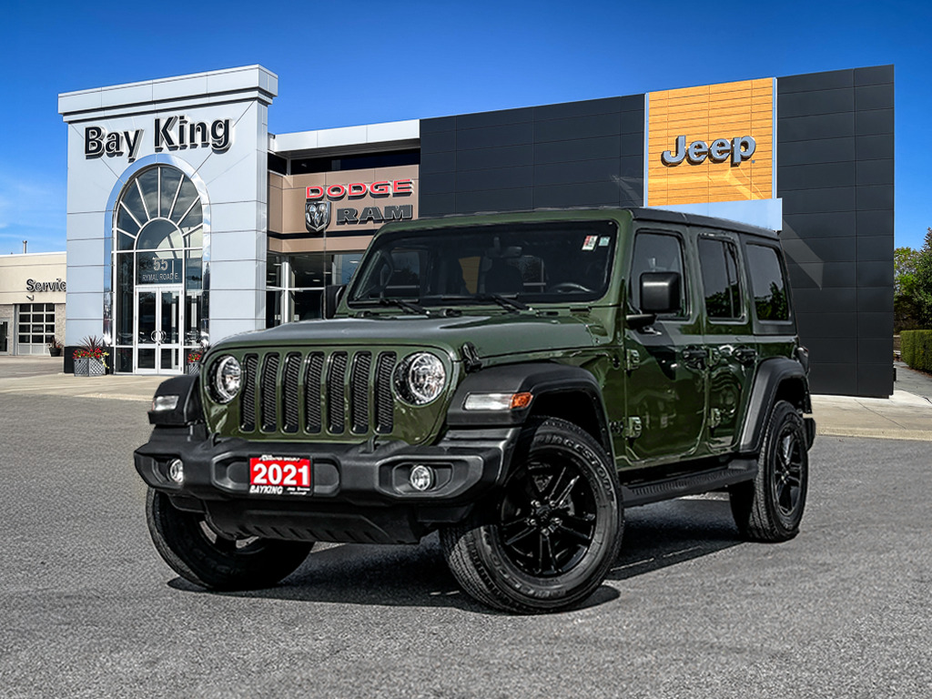 2021 Jeep WRANGLER UNLIMITED Sport | BLIND SPOT | HEATED LEATHER | REMOTE START