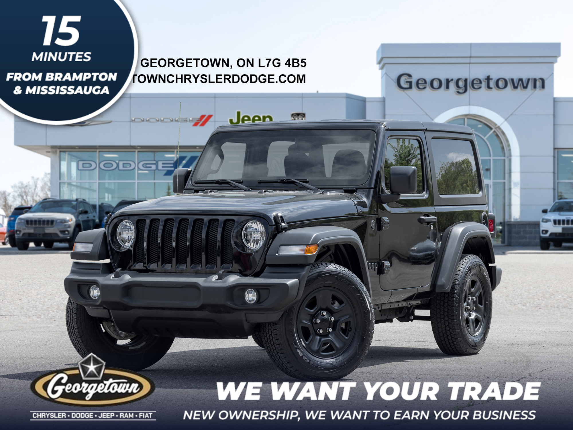 2023 Jeep Wrangler SPORT | 4x4 | HARD TOP | LOW KLM