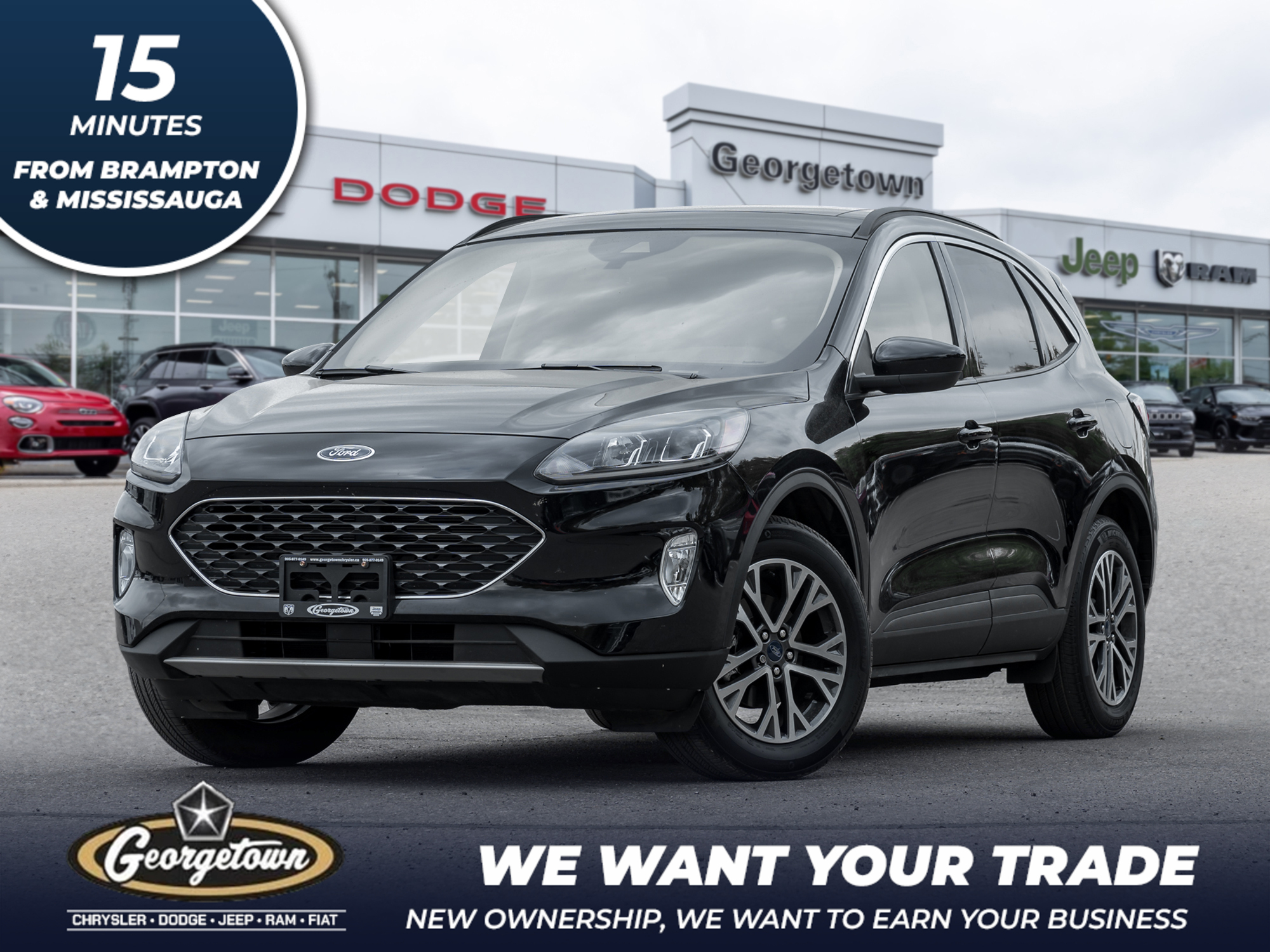 2021 Ford Escape SEL HYBRID | LEATHER | ROOF | NAVI | ONE OWNER |