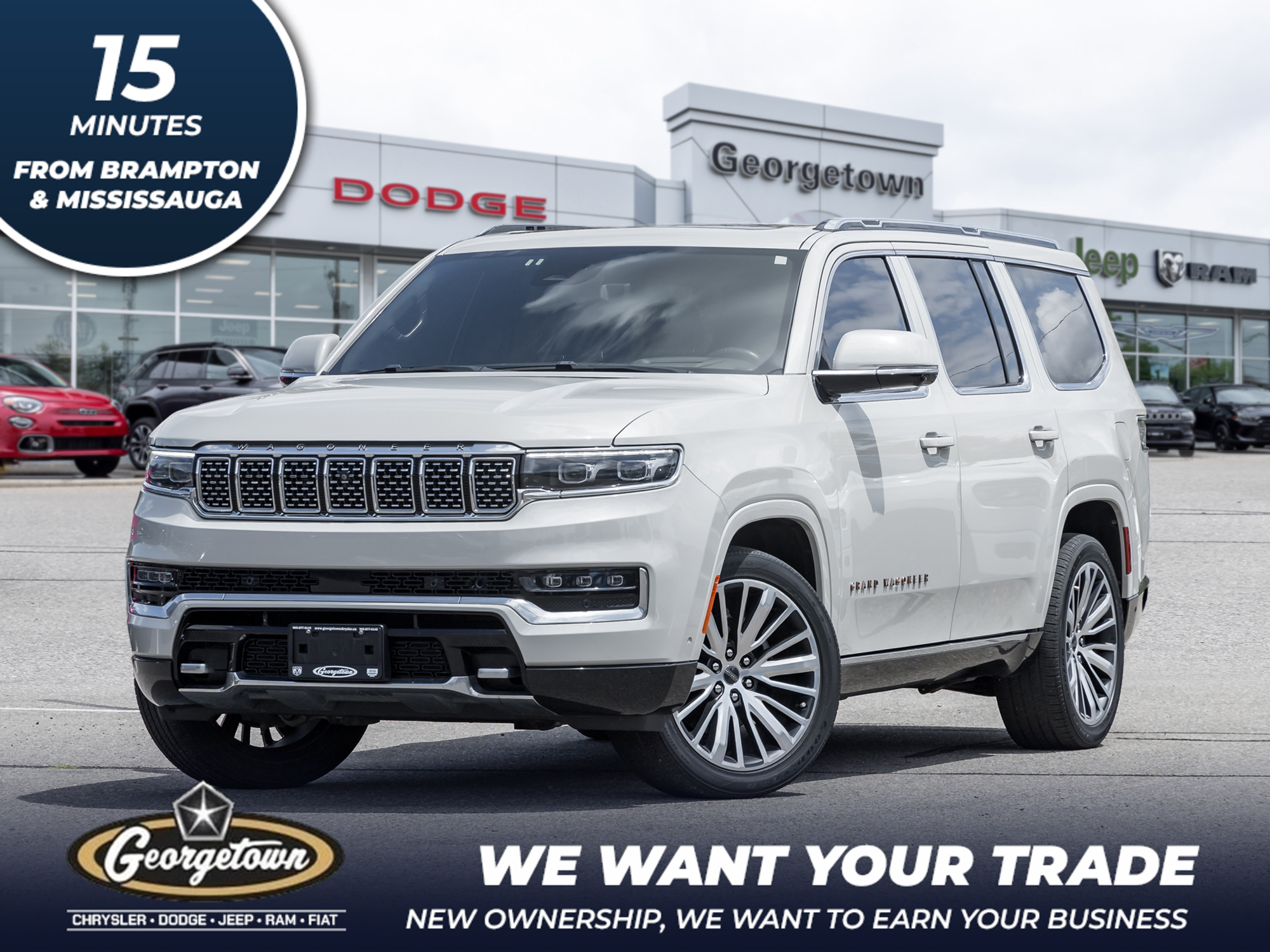 2022 Jeep Grand Wagoneer 7 PASSENGER | DUAL DVD | PANO ROOF | VENTED SEATS