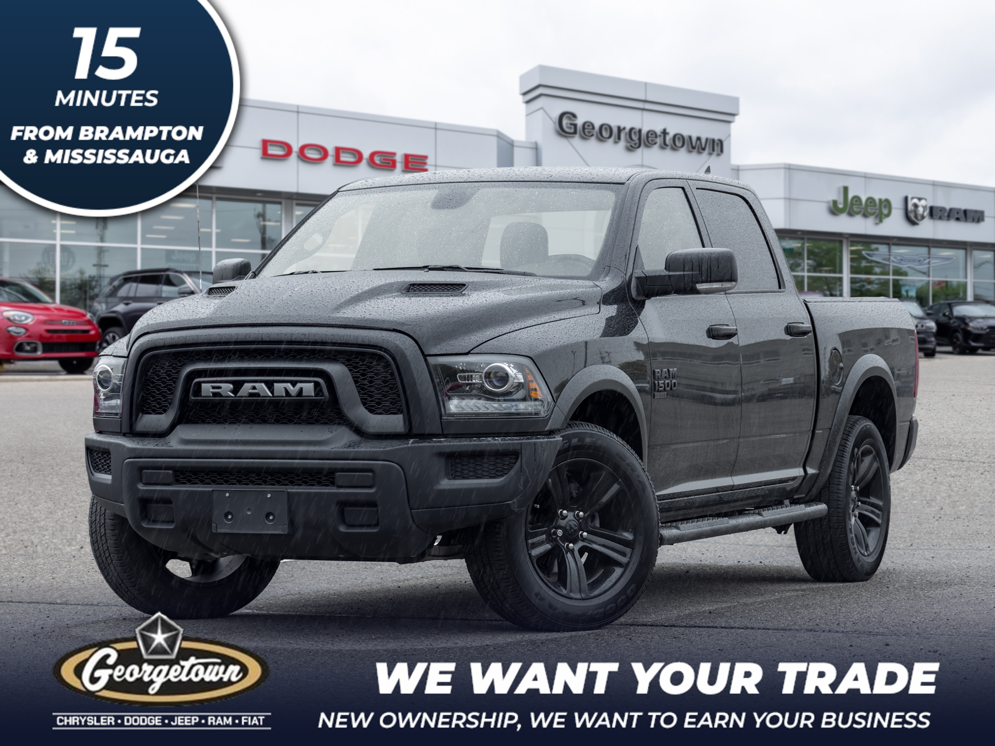 2023 Ram 1500 Classic V6 | 20" SPORT WHEELS | SPORT HOOD | 4X4