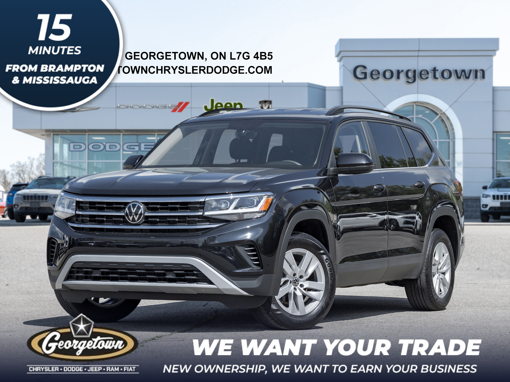 2023 Volkswagen Atlas TRENDLINE | 4 MOTION | AWD | 7 PASSENGER
