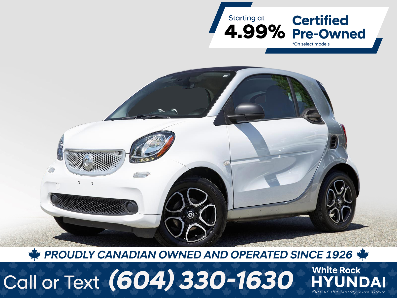 2016 smart fortwo PURE | NAVIGATION | LEATHER INTERIOR