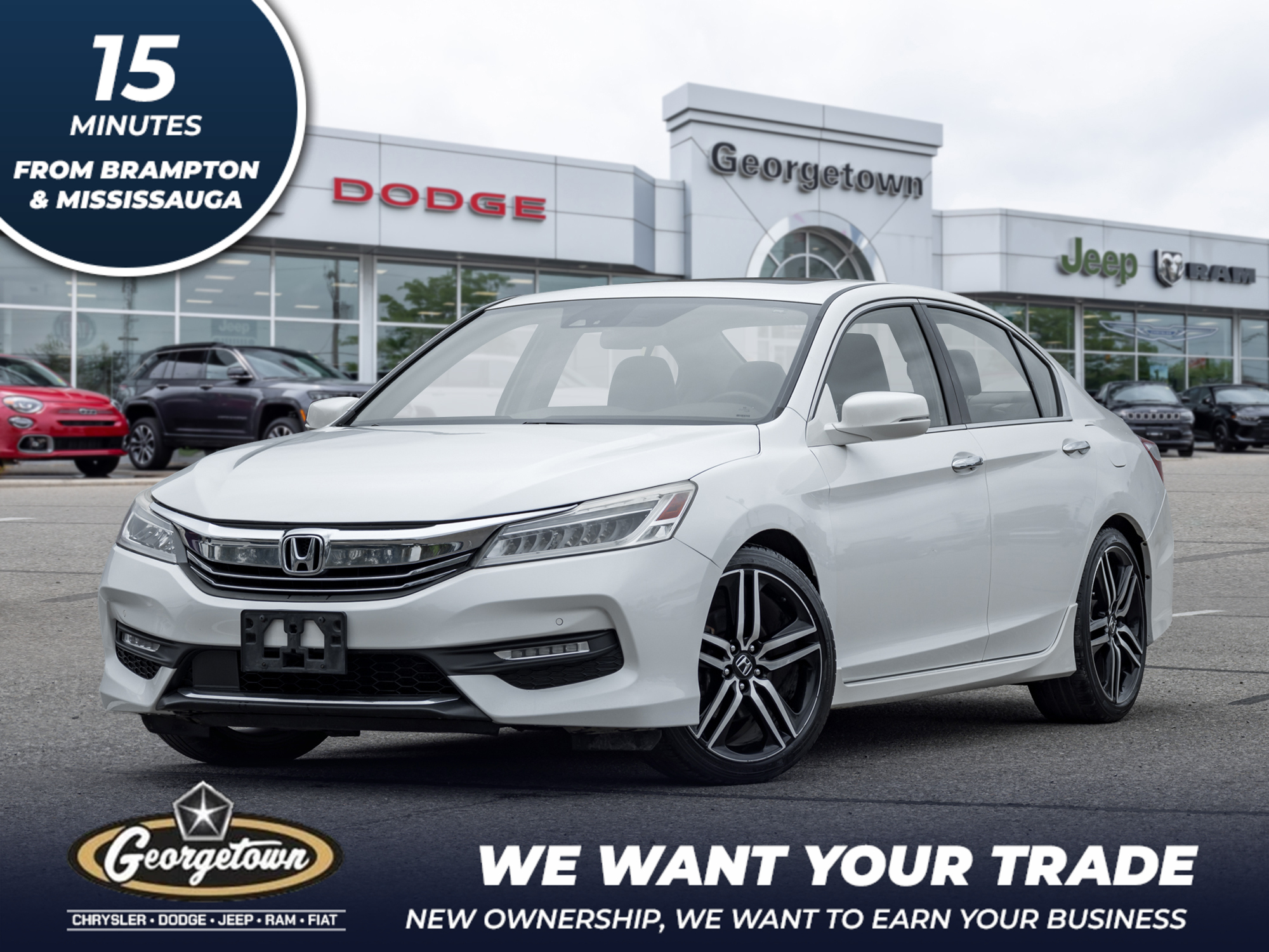 2016 Honda Accord LEATHER | SPORT WHEELS | NAVI | PWR SUNROOF