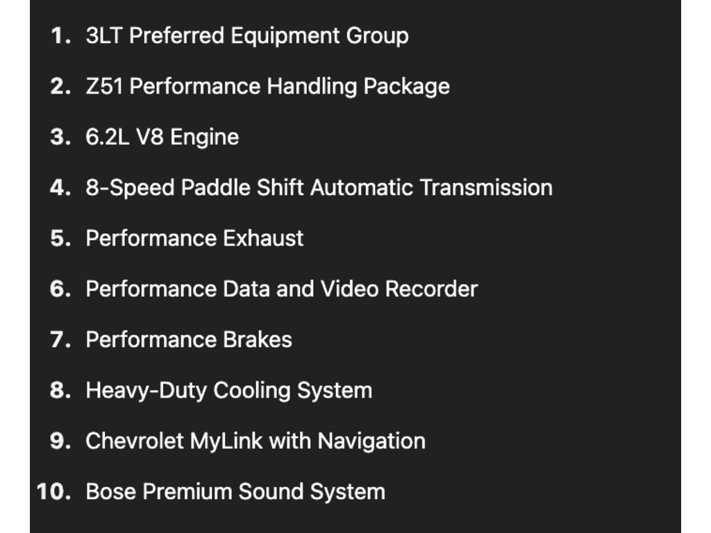 2015 Chevrolet Corvette Stingray Z51, Toronto, Cash