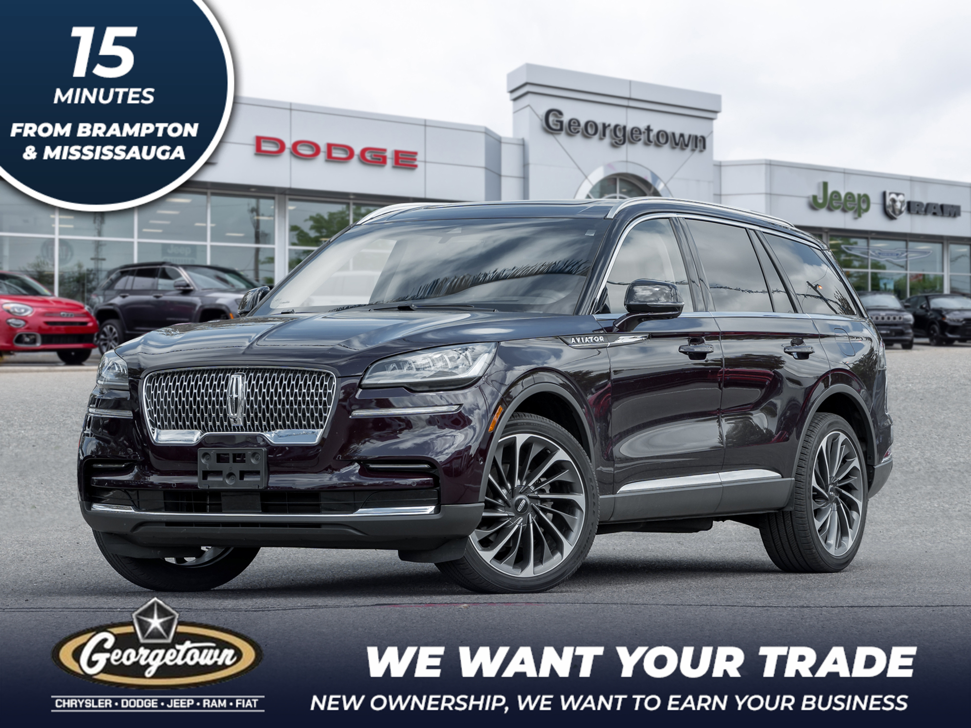 2023 Lincoln Aviator V6 | LEATHER | PANO ROOF | AWD | 38KM | LIKE NEW |