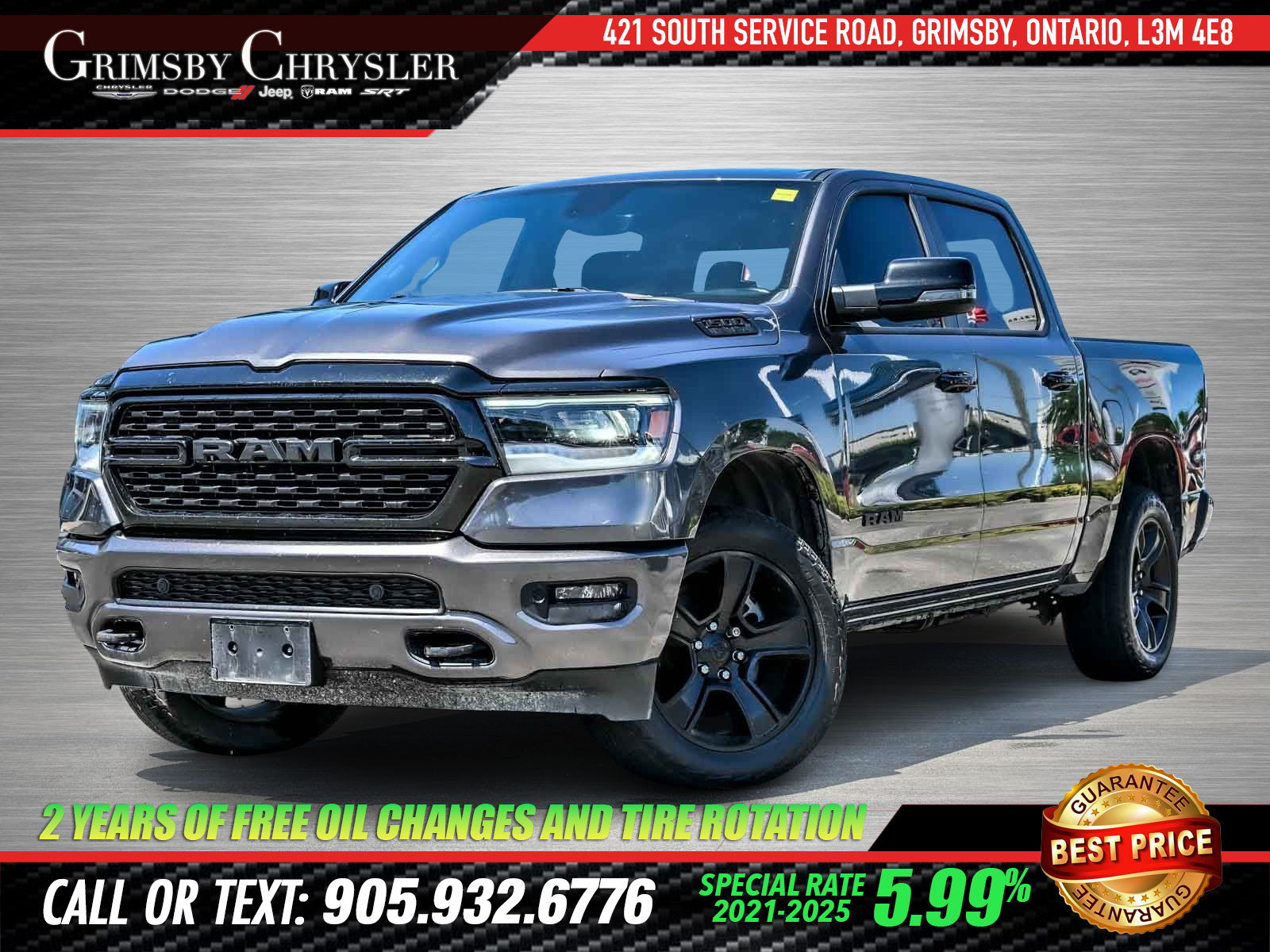 2023 Ram 1500 Big Horn CREW | 5/160 TRANSFERRABLE EXTENDED WARRA