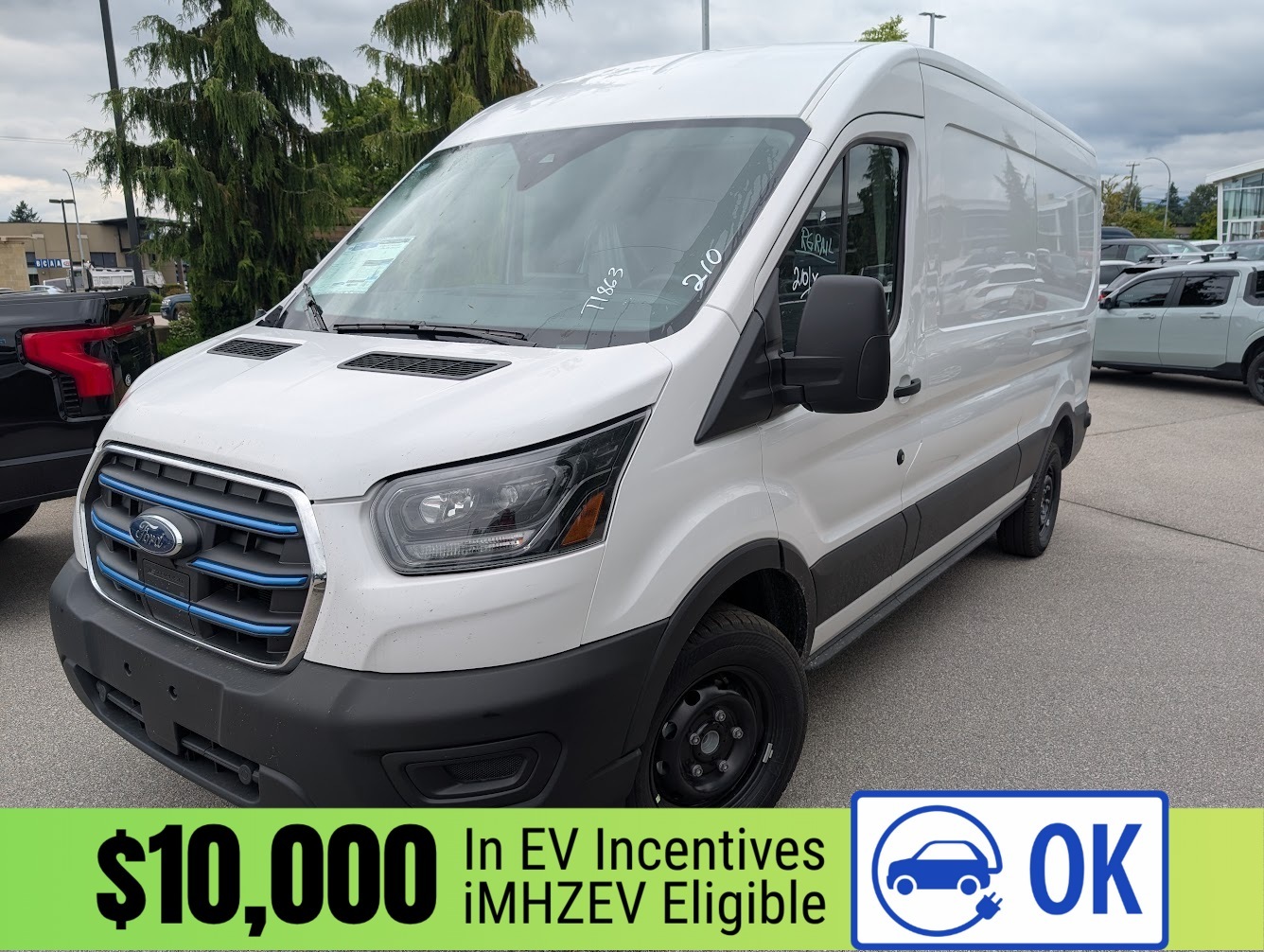 2025 Ford E-Transit Cargo Van BEV 350 MR RWD Cargo Van - Reverse Sensing System