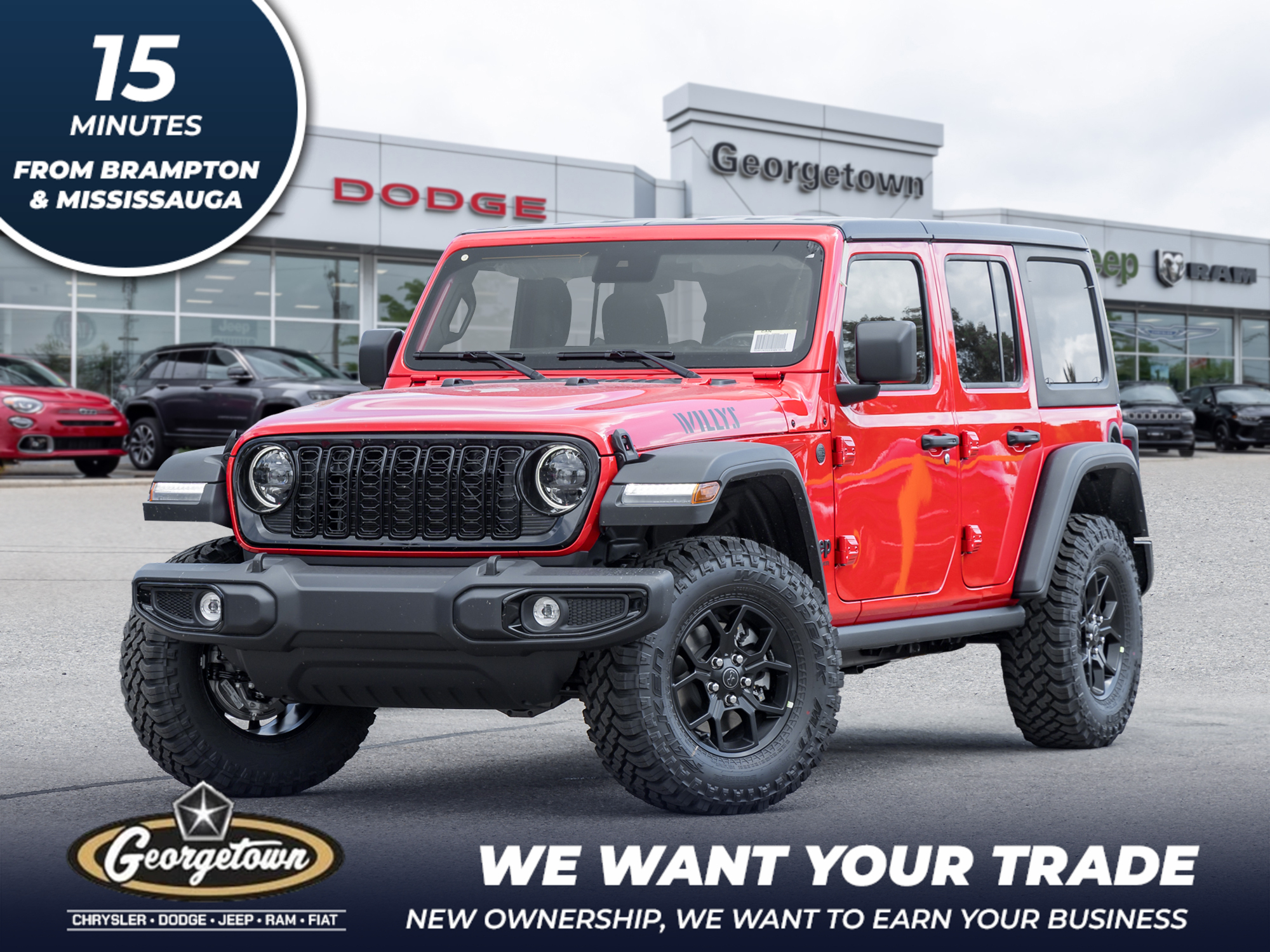 2025 Jeep Wrangler WILLYS | BRAND NEW | 0% FINANCING AVAILBLE 