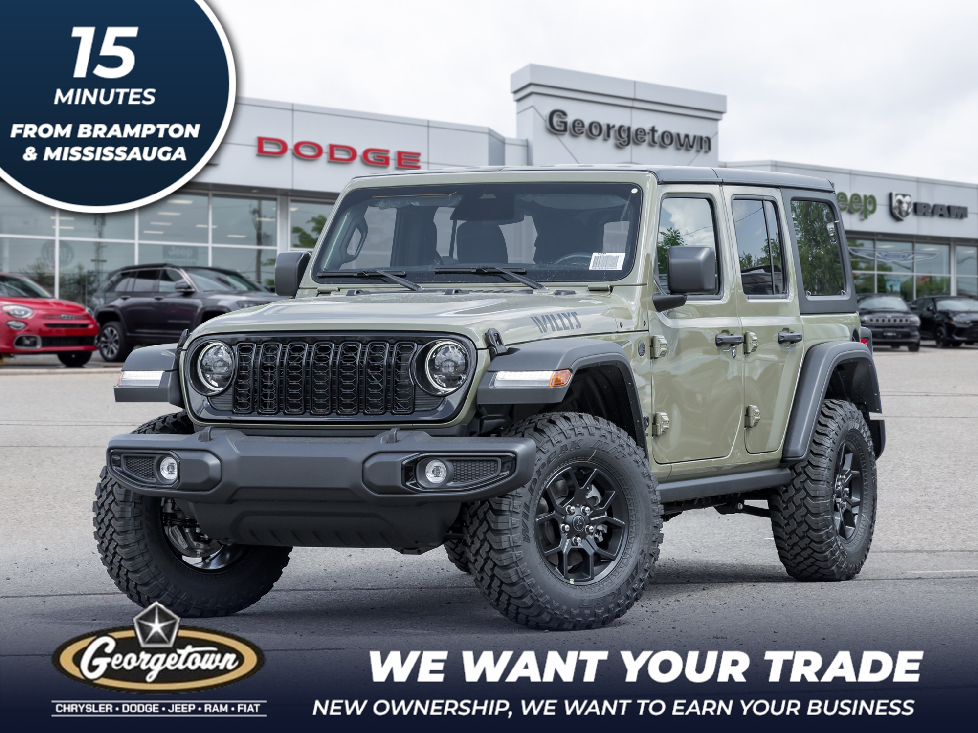 2025 Jeep Wrangler WILLYS | BRAND NEW | 0% FINANCING AVAILBLE