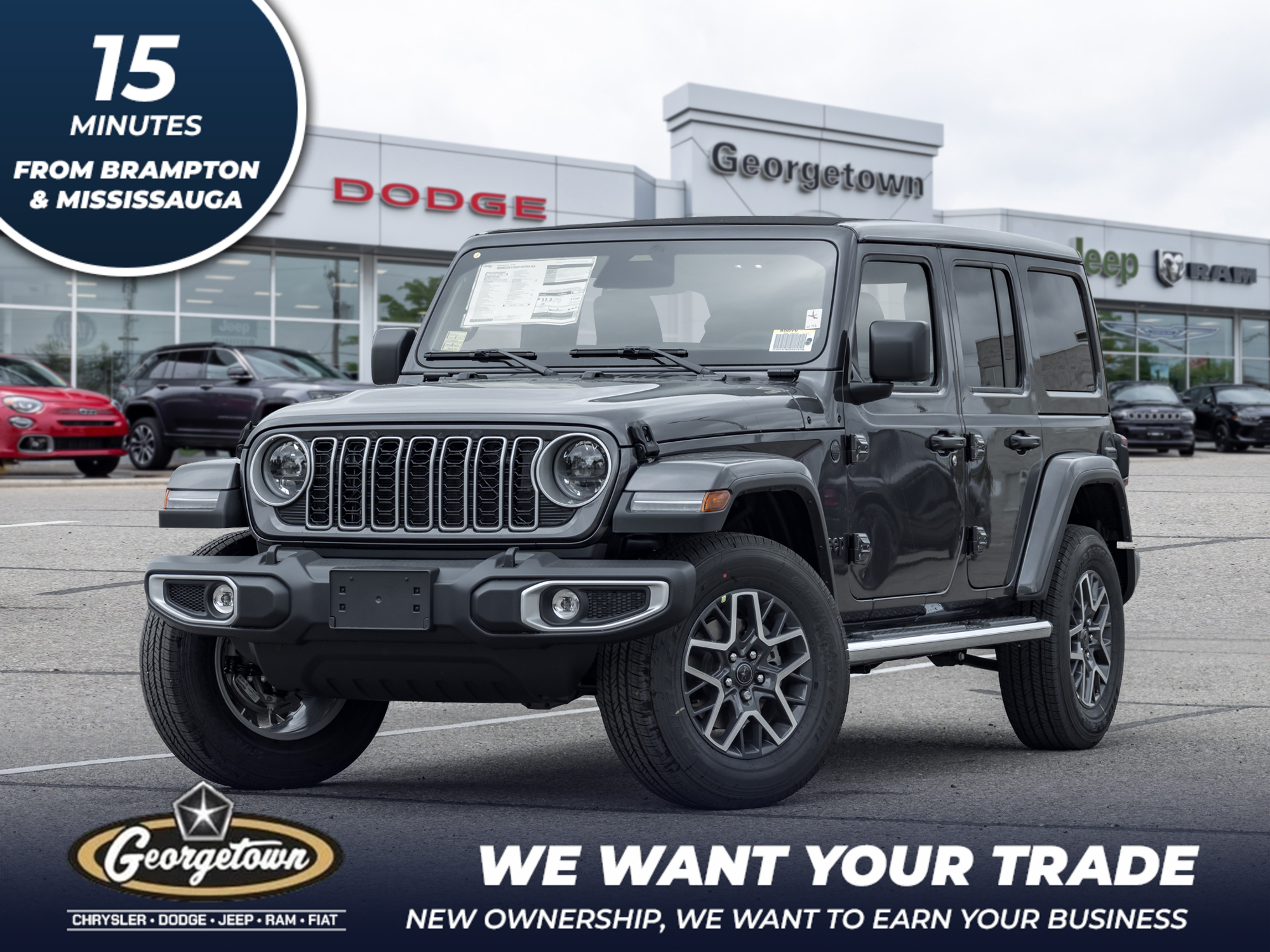2025 Jeep Wrangler HEATED SEATS | SKY TOP | LEATHER | 0% AVAILABLE | 
