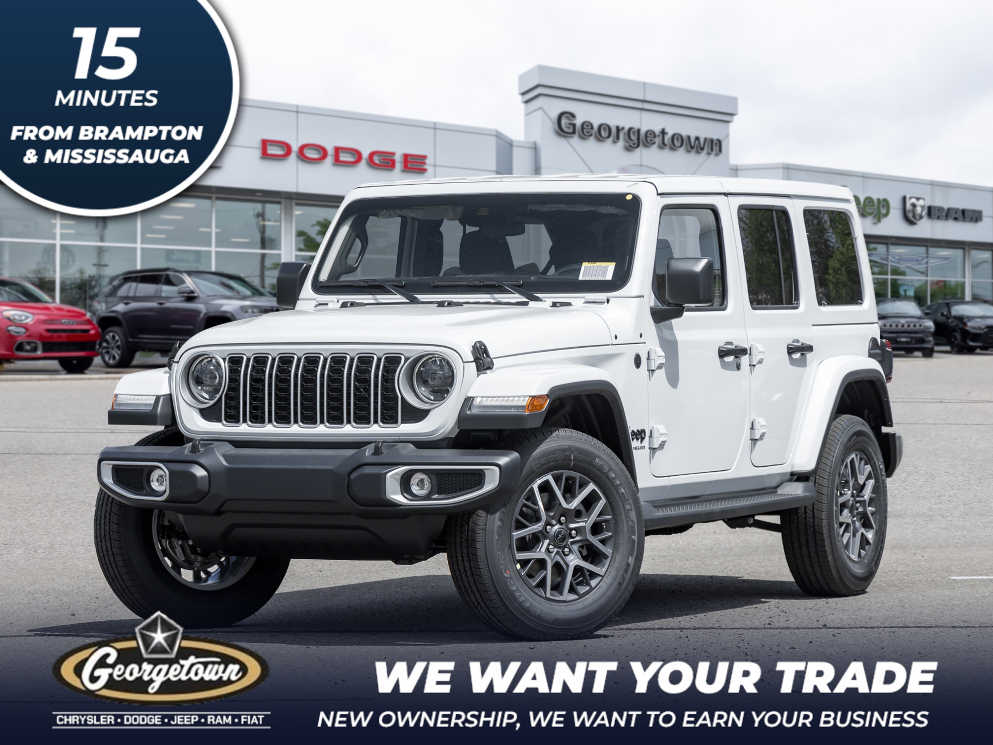 2025 Jeep Wrangler 4x4 |  0% AVAILABLE | BRAND NEW | SIDE STEPS