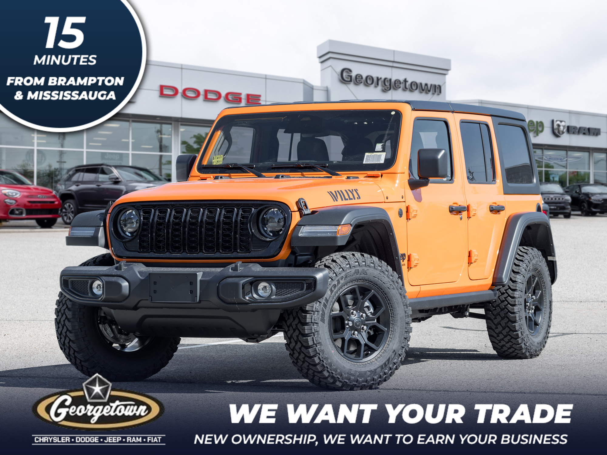 2025 Jeep Wrangler BRAND NEW | HEATED SEATS | WILLYS | TOW PKG | 