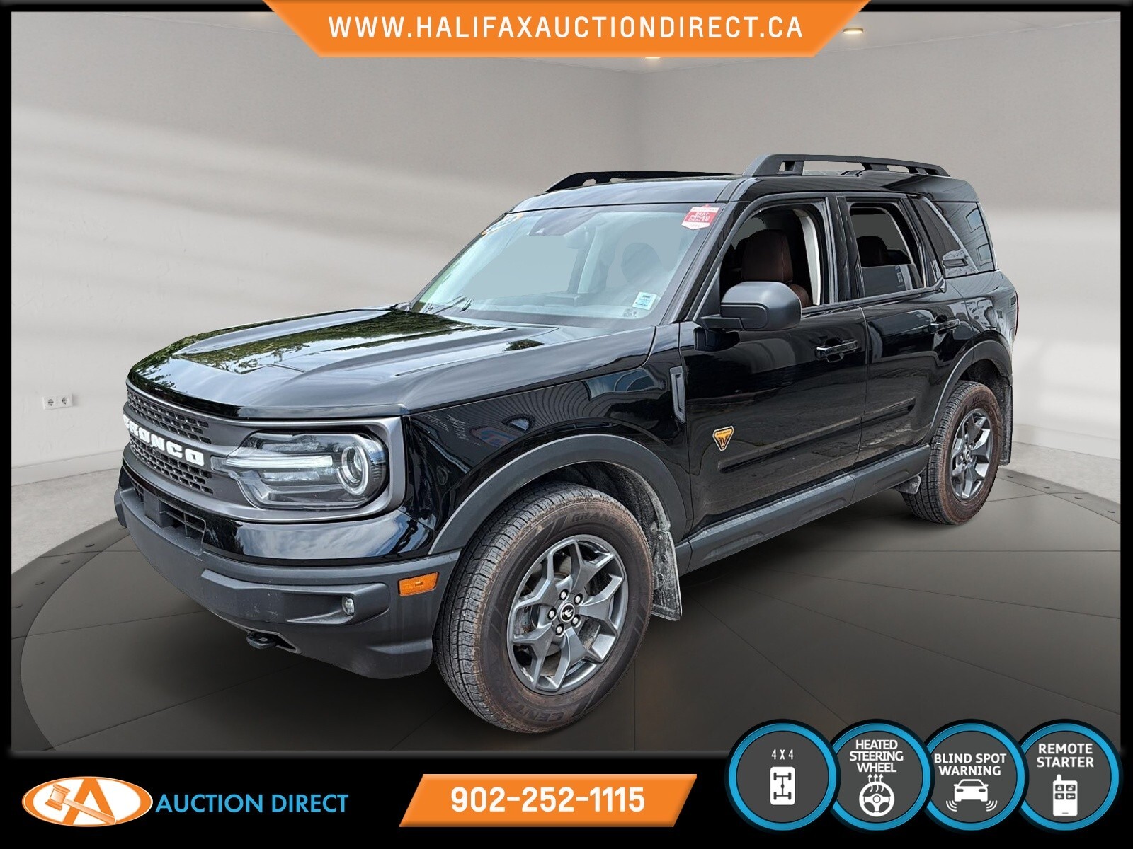 2022 Ford Bronco Sport Badlands BADLANDS. 4 X 4. LEATHER! SUNROOF! FINANC