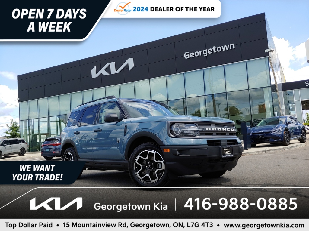 2022 Ford Bronco Sport Big Bend 1.5L 4WD | SUNROOF | NAV | HTD SEATS