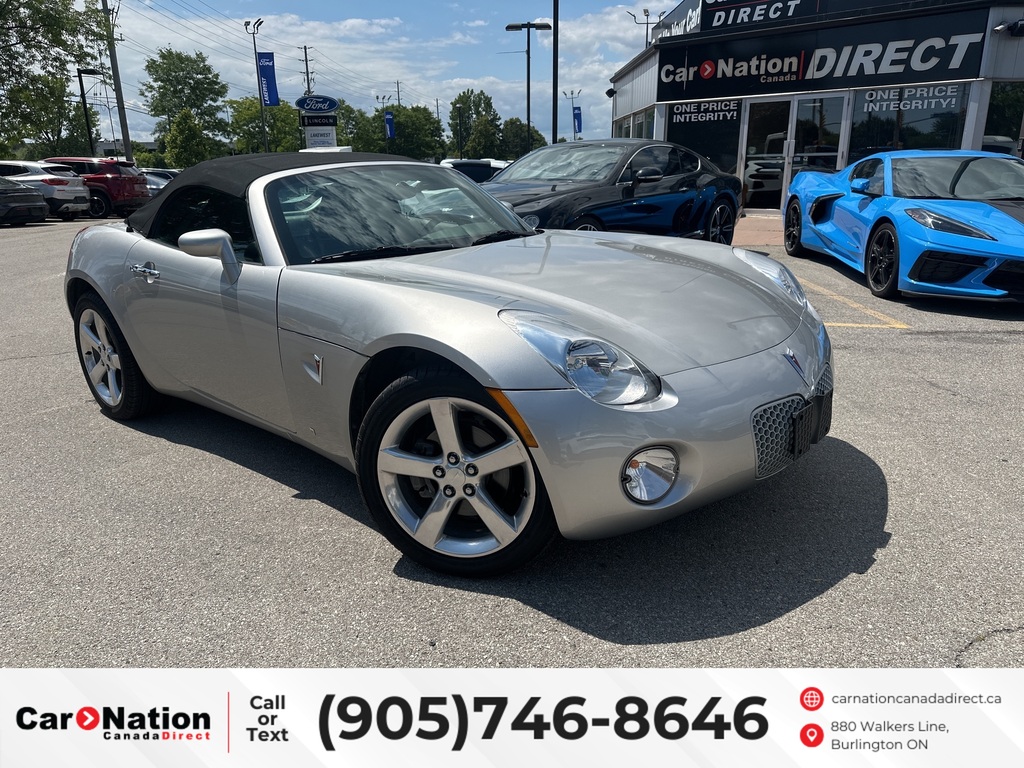 2006 Pontiac Solstice 5 SPEED M/T | CONVERTIBLE | LOW KMS | ALLOYS