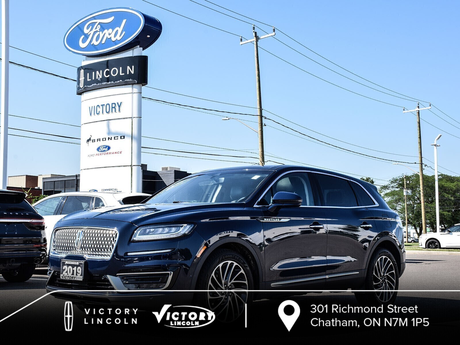 2019 Lincoln Nautilus Reserve Heated and Cooled Seats | 360 Camera |