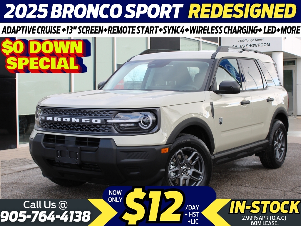 2025 Ford Bronco Sport ADAPTIVE CRUISE CONTROL| 13.2 INCH SCREEN| SYNC4