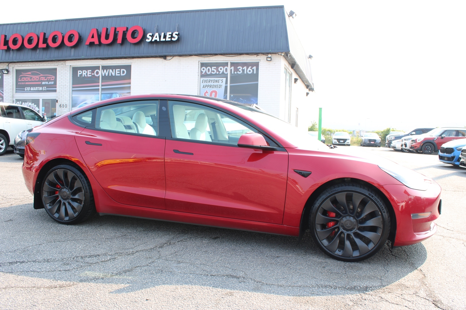 2023 Tesla Model 3 Performance DUAL MOTOR AWD WHITE INTERIOR CERTIFIE