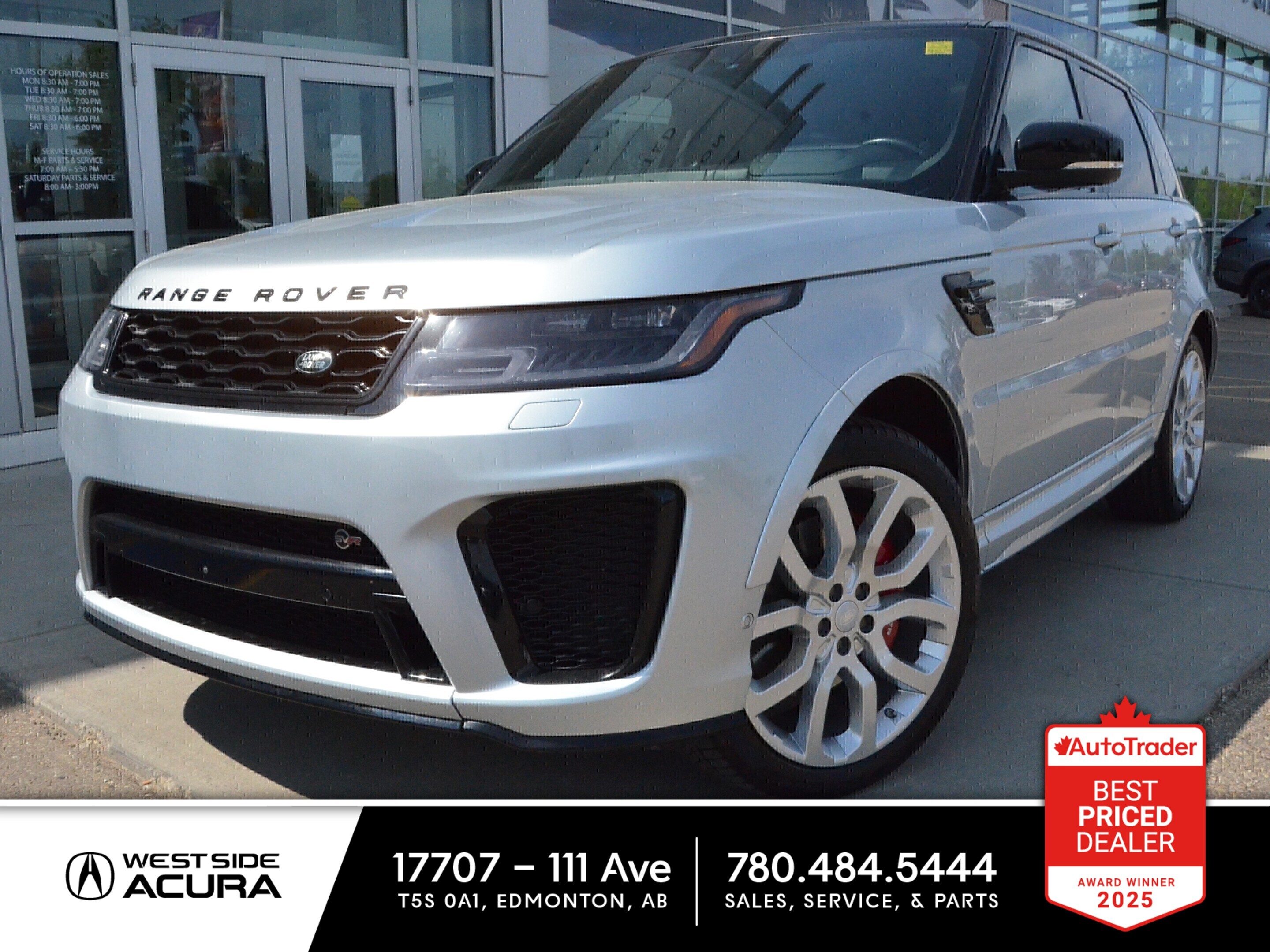 2021 Land Rover Range Rover Sport V8 Supercharged SVR RARE!!! 600 HP / HUD DISPLAY