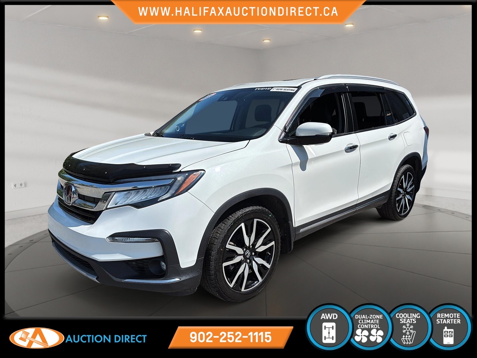 2021 Honda Pilot Touring 7P 3rd. ROW SEATING! LEATHER! SUNROOF! NAV