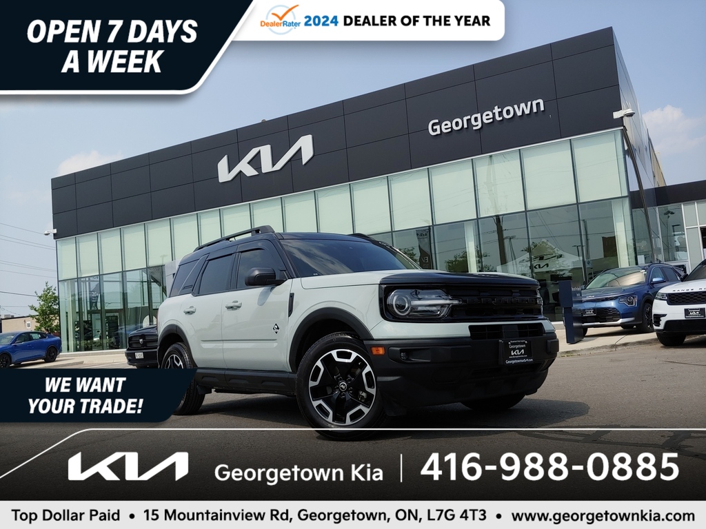 2022 Ford Bronco Sport Outer Banks 1.5L 4WD | SUNROOF | NAV | 38K KM