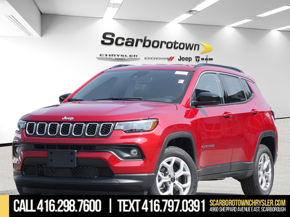 Red 2025 Jeep Compass North 4WD SUV / Crossover 8-Speed Automatic