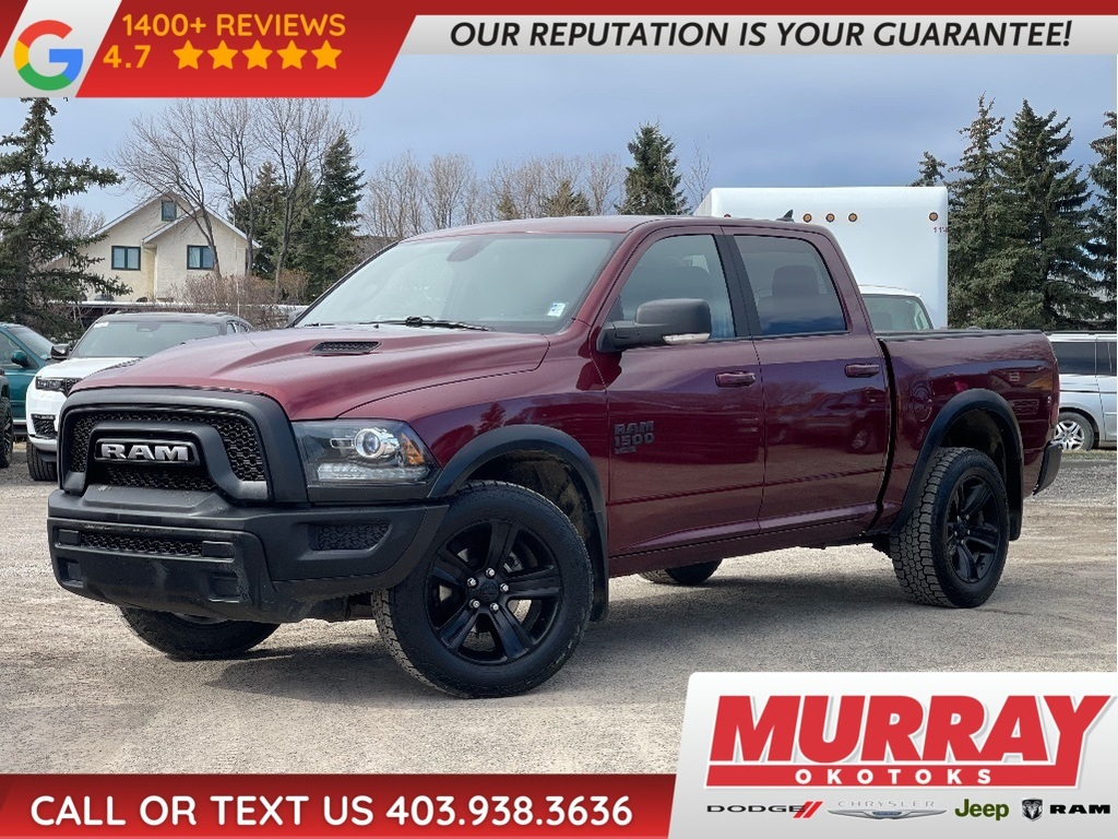 2022 RAM 1500 CLASSIC Warlock 3.6L 3.55 Rear Axle | Push Start | Remote