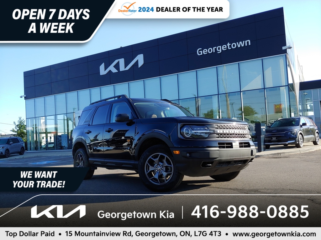 2022 Ford Bronco Sport Badlands 2.0L FWD | SUNROOF | NAV | 37K KM | LTHR